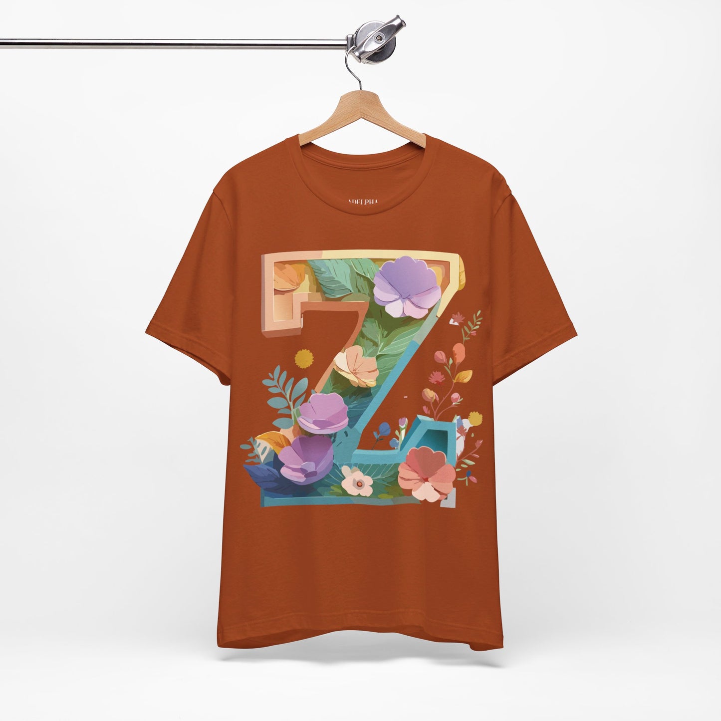Natural Cotton Tee Shirt - Letters Collection - Z Printify