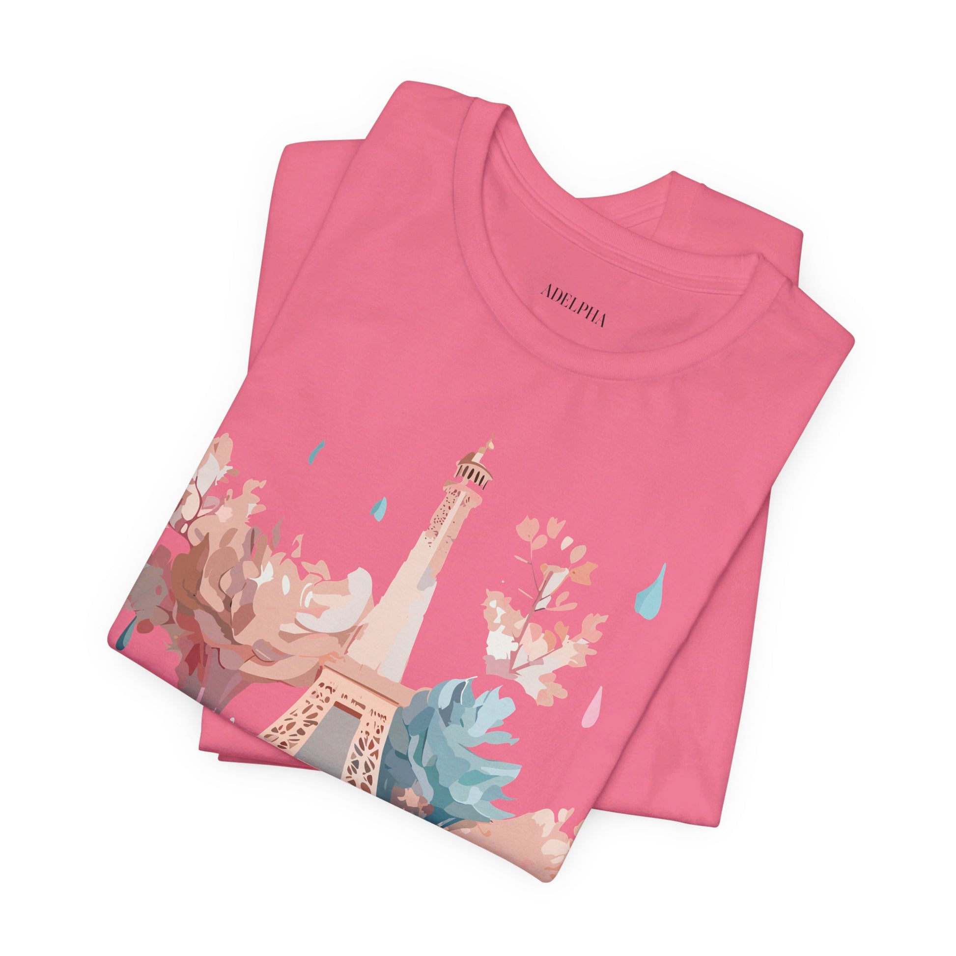 Natural Cotton Tee Shirt - Beautiful Places Collection - Paris Printify