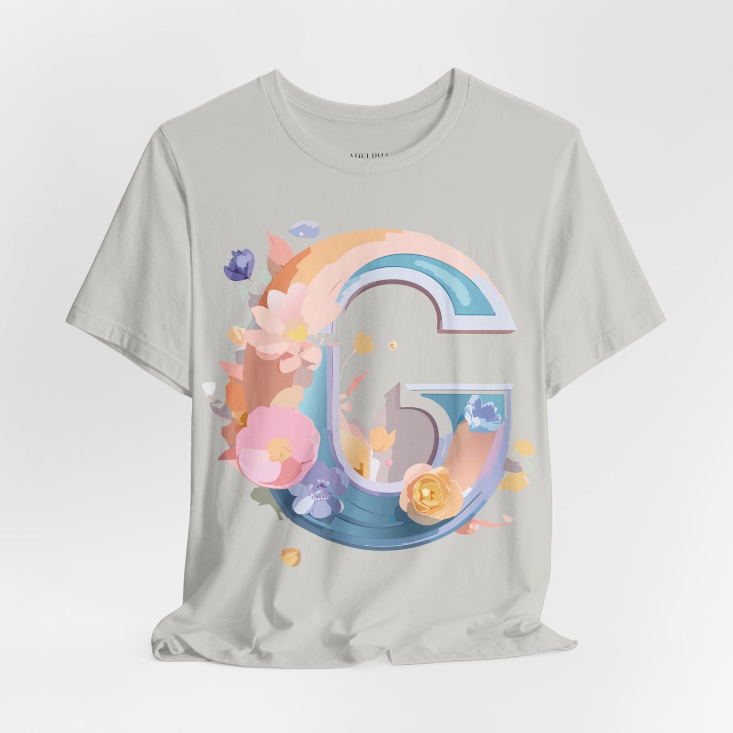 Natural Cotton Tee Shirt - Letters Collection - G Printify
