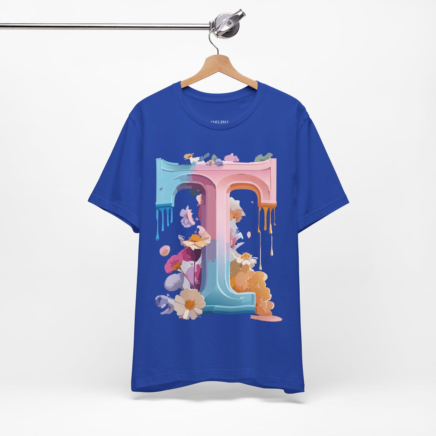 Natural Cotton Tee Shirt - Letters Collection - T Printify