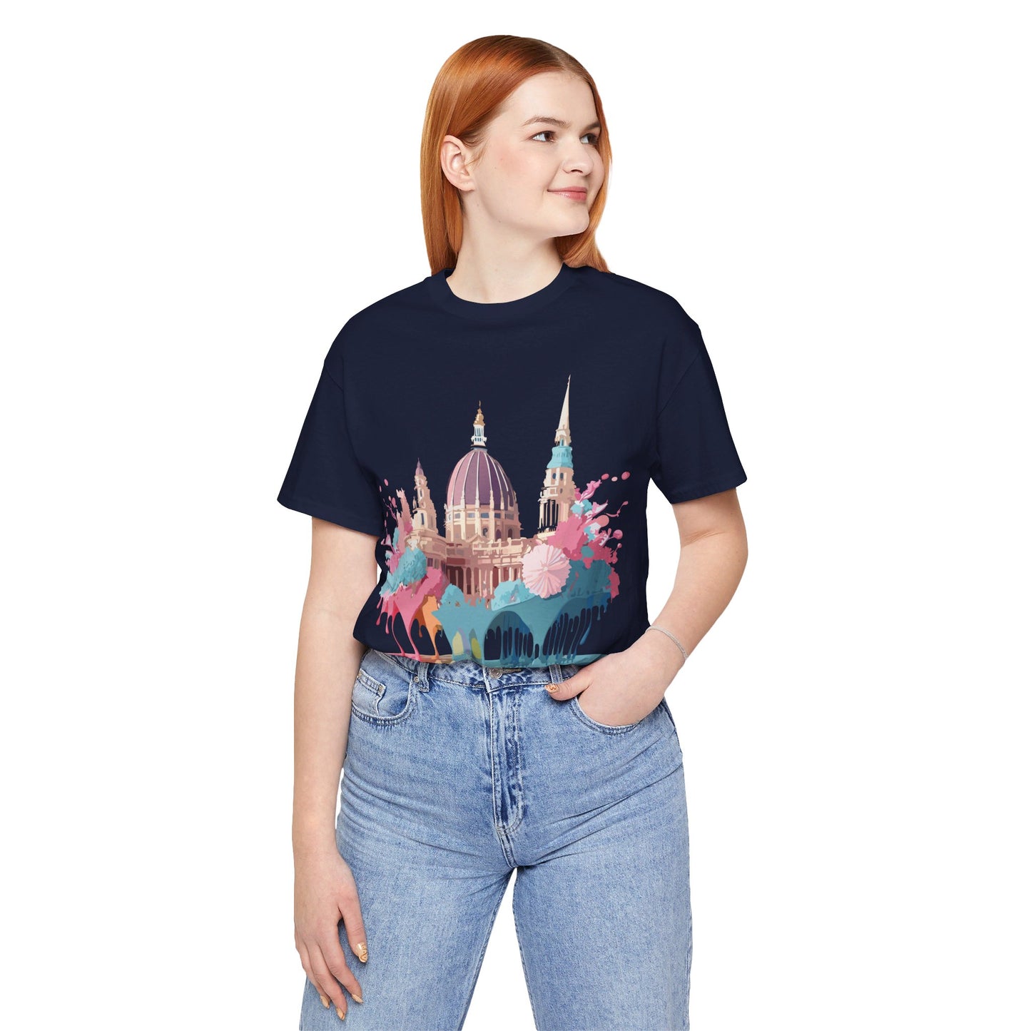 Natural Cotton Tee Shirt - Beautiful Places Collection - Vienna Printify