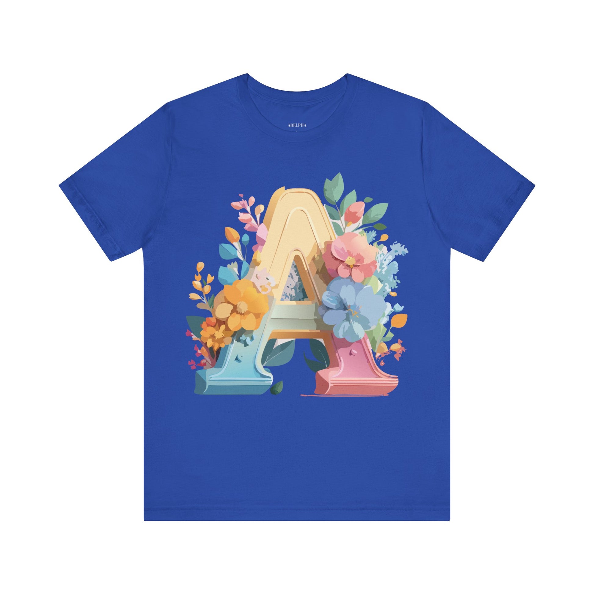Natural Cotton Tee Shirt - Letters Collection - A Printify
