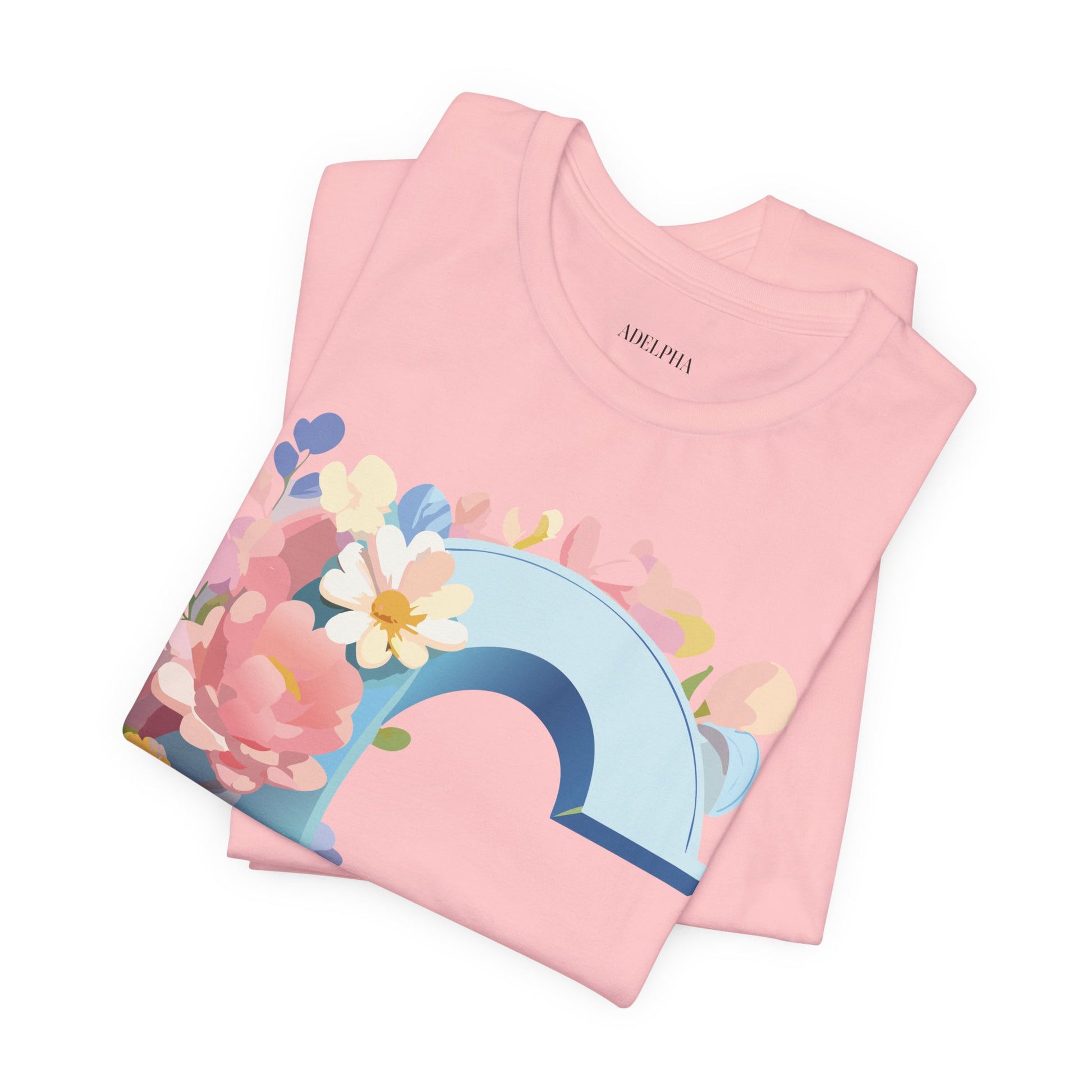 Natural Cotton Tee Shirt - Letters Collection - C Printify
