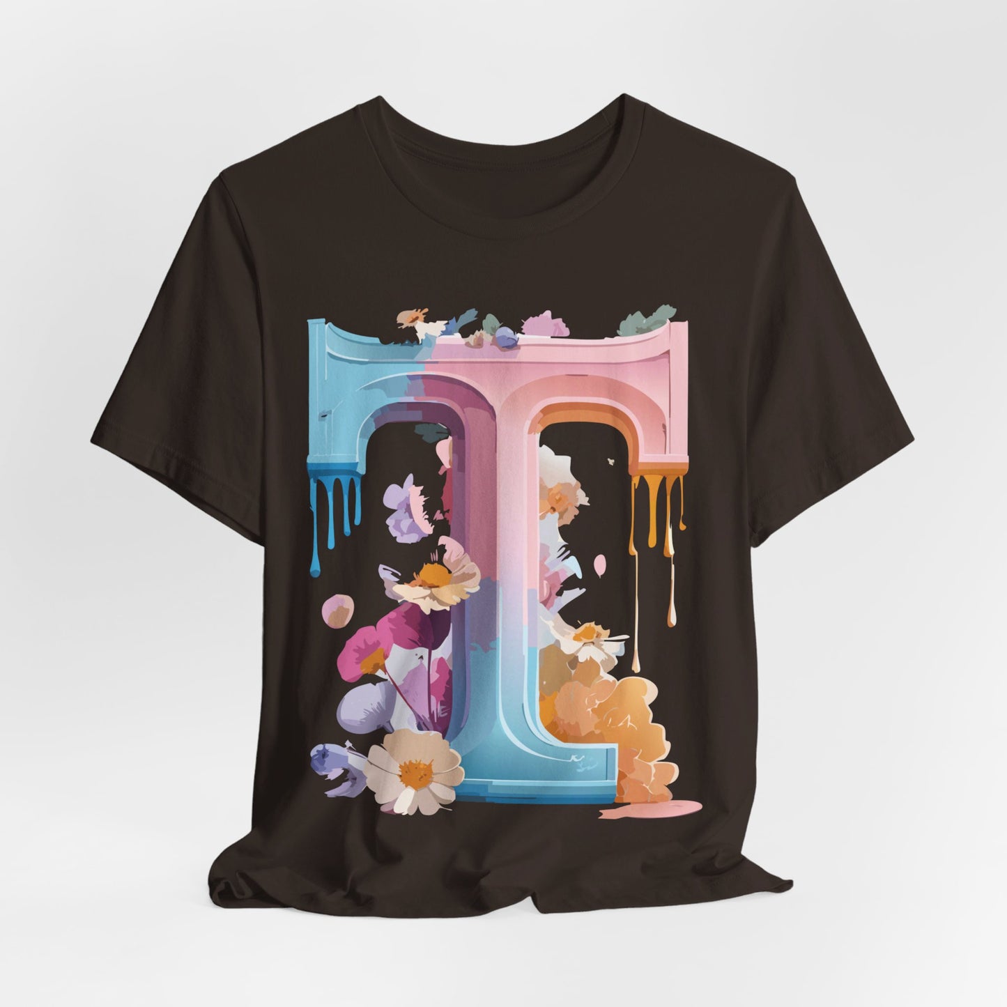 Natural Cotton Tee Shirt - Letters Collection - T Printify