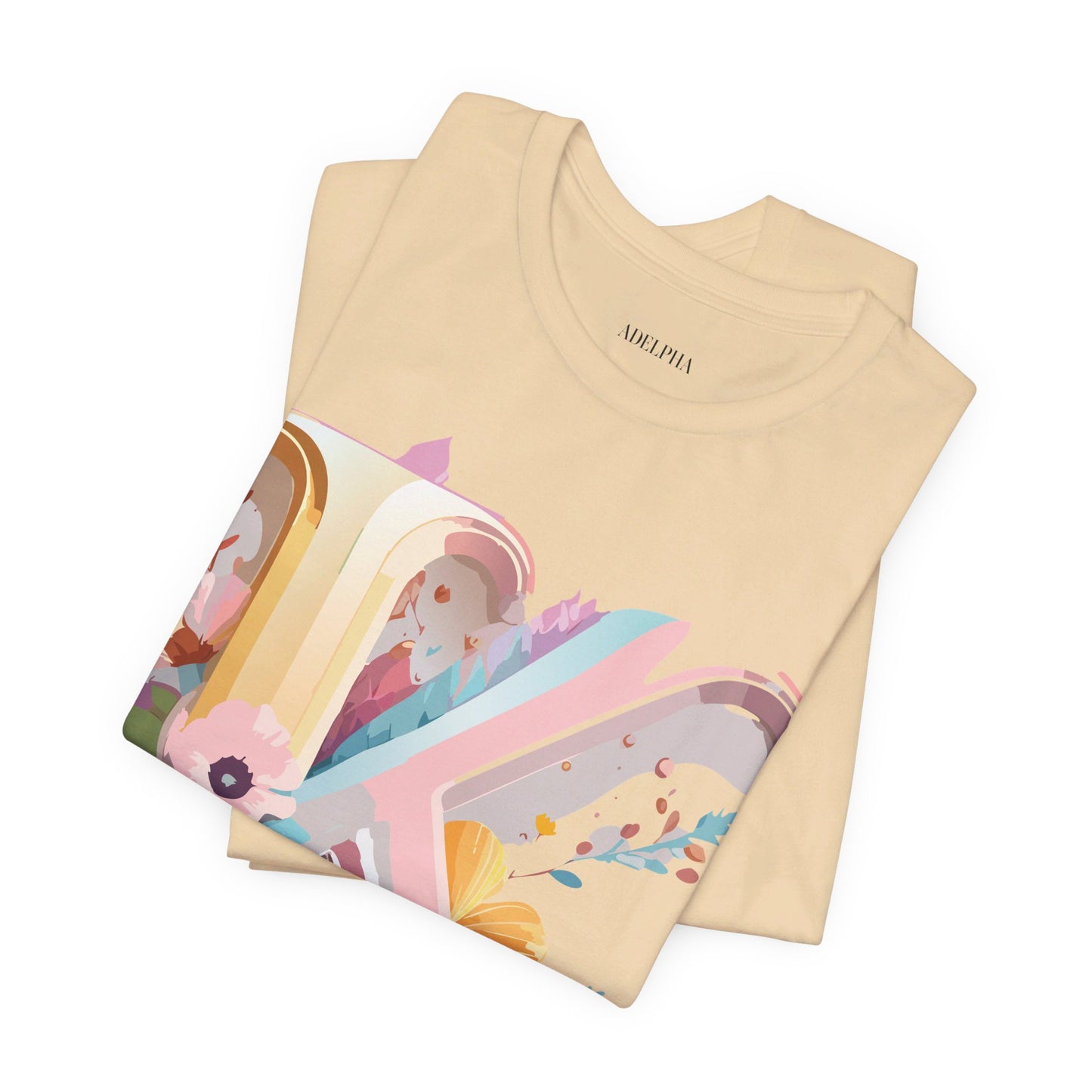 Natural Cotton Tee Shirt - Letters Collection - K Printify