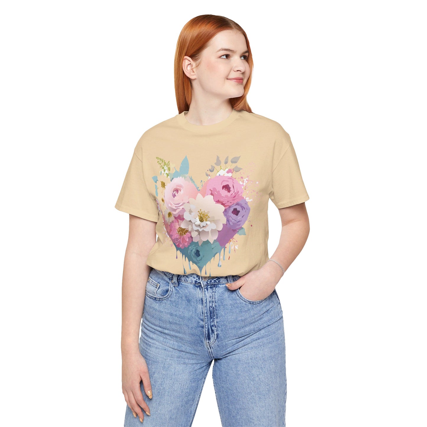 Natural Cotton Tee Shirt - Love story Collection Printify