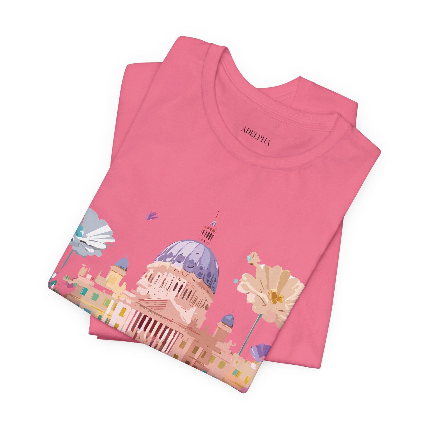 Natural Cotton Tee Shirt - Beautiful Places Collection - Madrid Printify