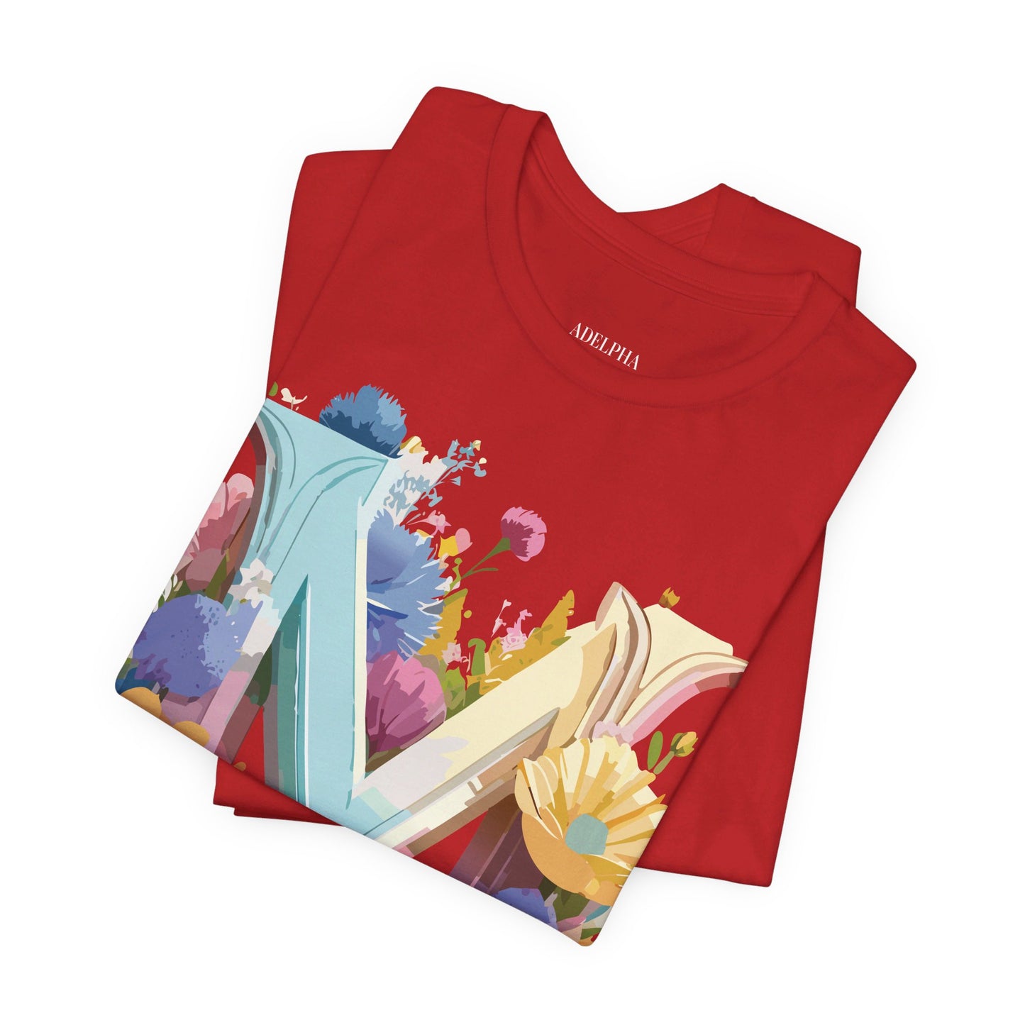 Natural Cotton Tee Shirt - Letters Collection - M Printify