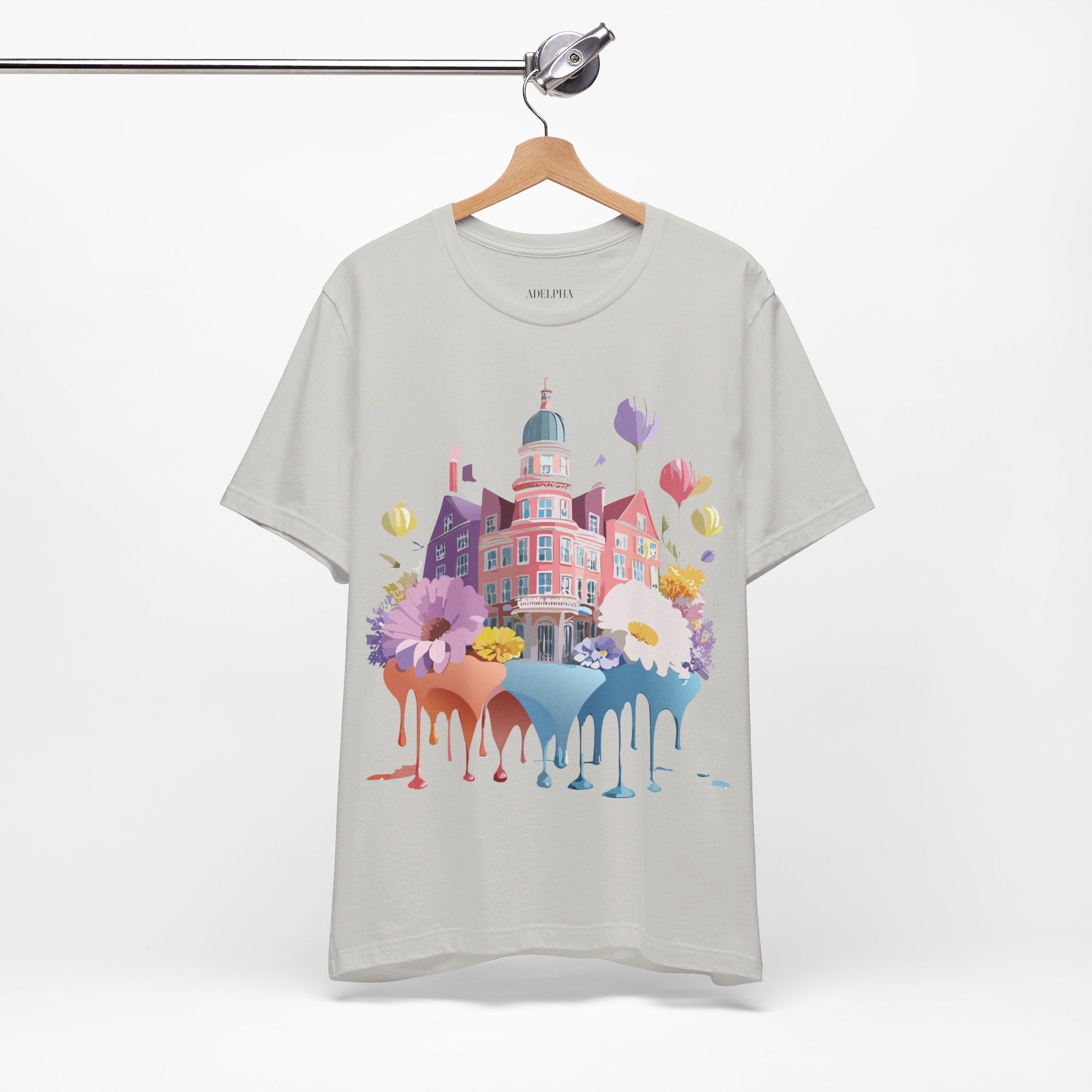 Natural Cotton Tee Shirt - Beautiful Places Collection - Amsterdam Printify