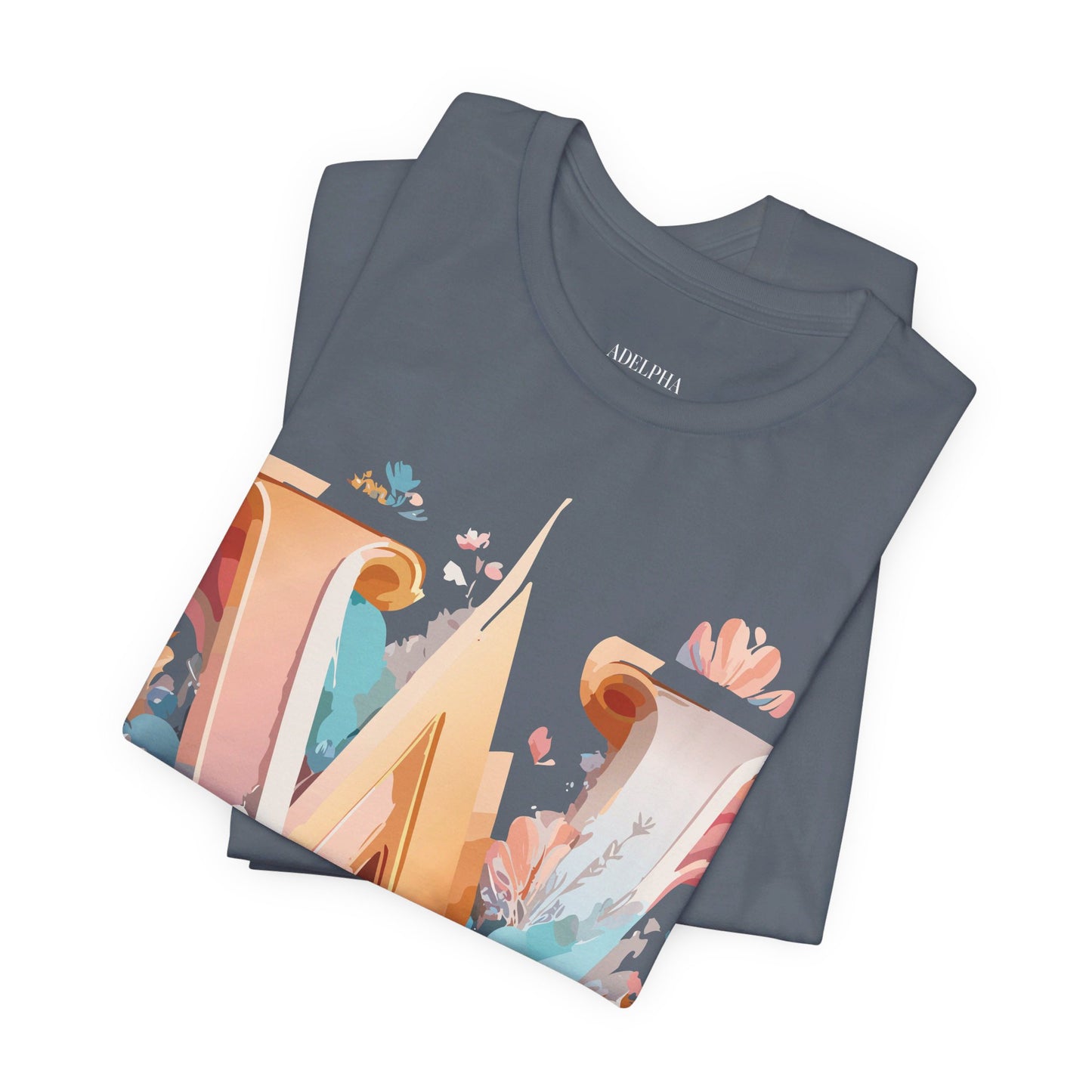 Natural Cotton Tee Shirt - Letters Collection - W Printify