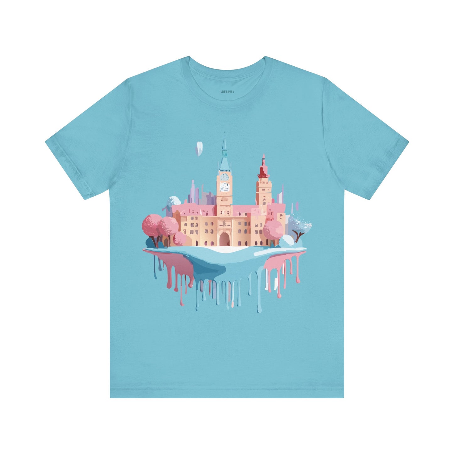 Natural Cotton Tee Shirt - Beautiful Places Collection - Prague Printify