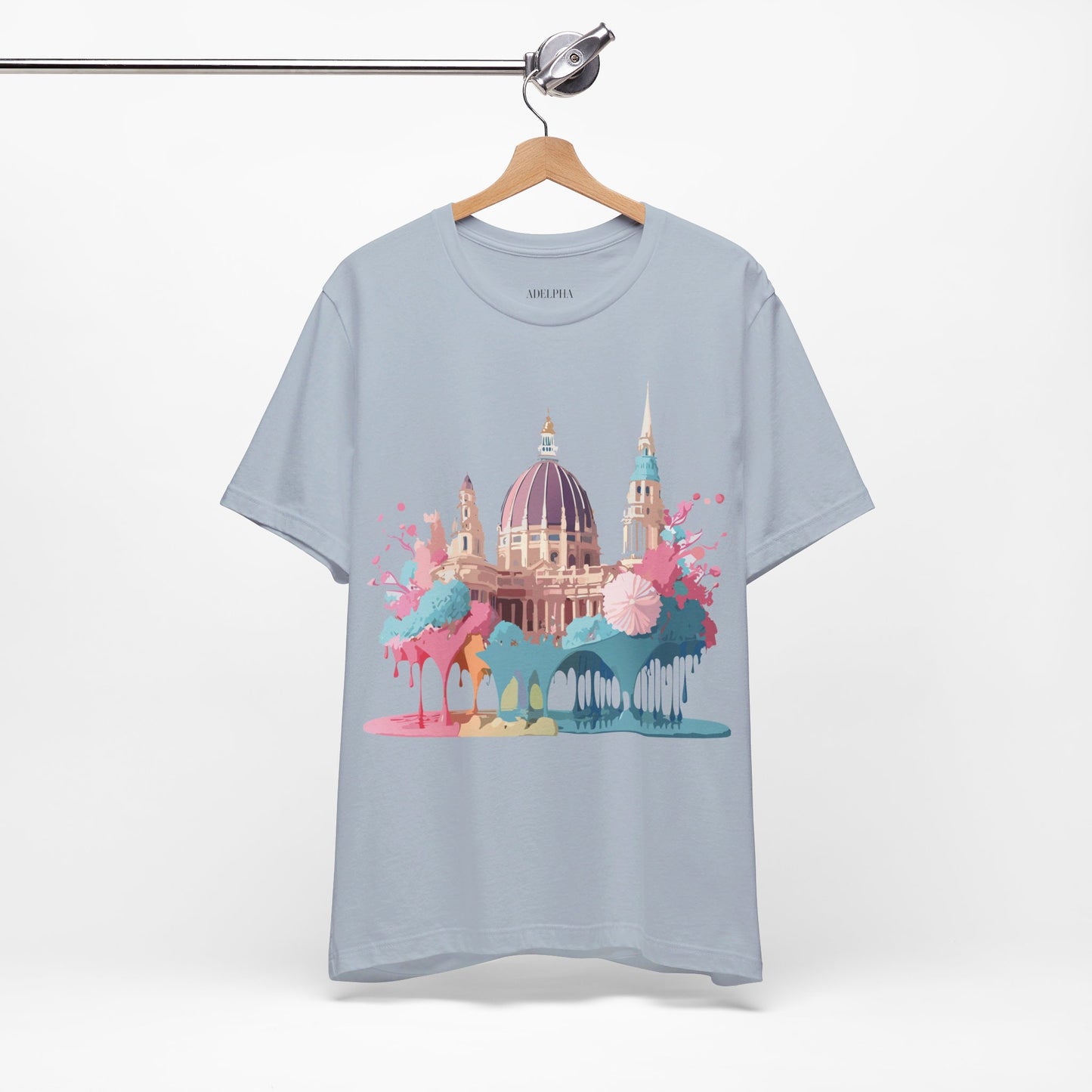 Natural Cotton Tee Shirt - Beautiful Places Collection - Vienna Printify