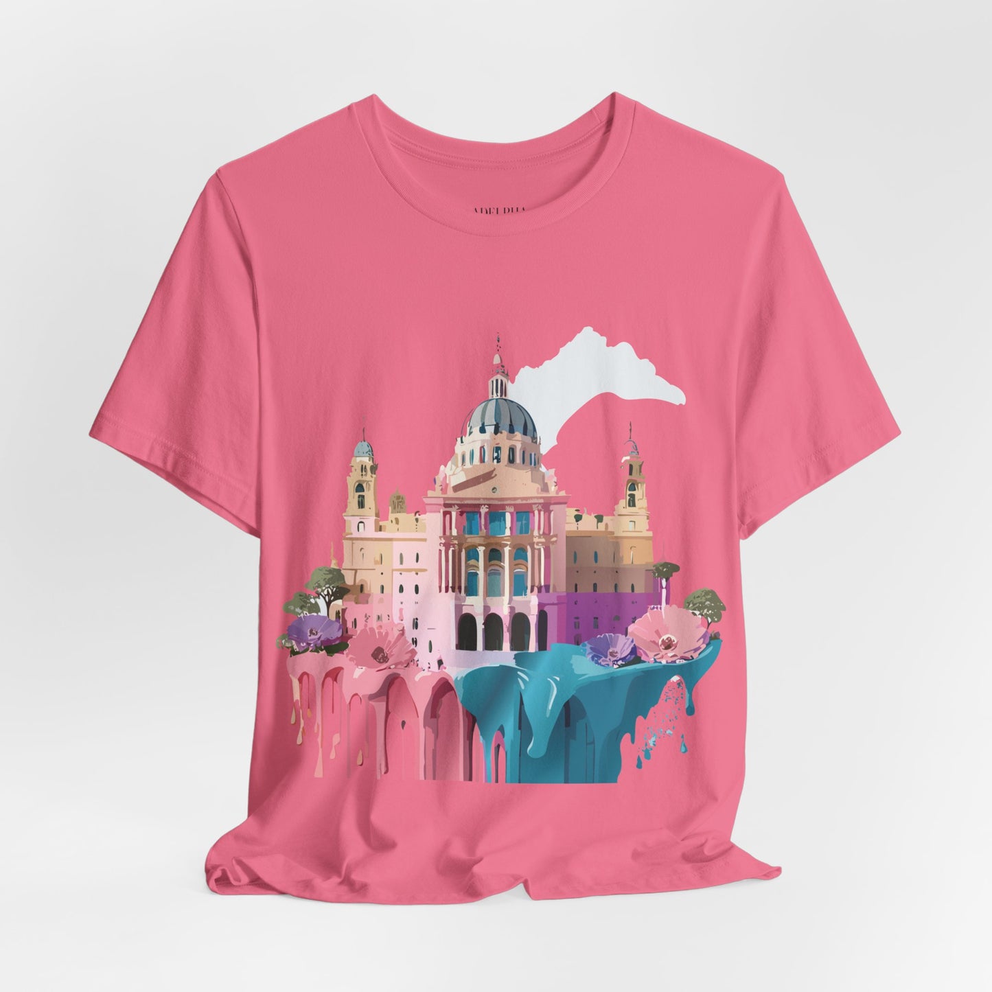 Natural Cotton Tee Shirt - Beautiful Places Collection - Madrid Printify