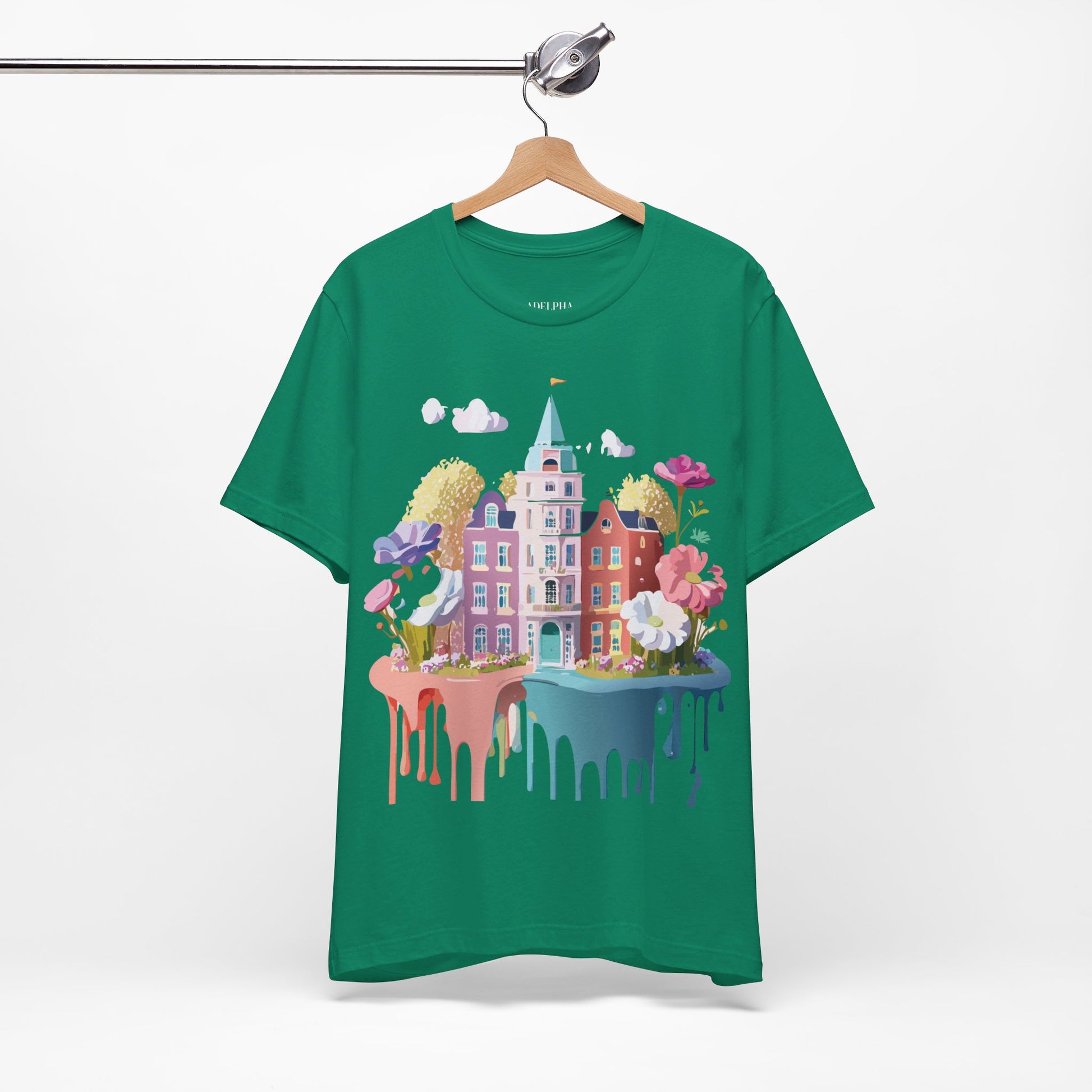 Natural Cotton Tee Shirt - Beautiful Places Collection - Amsterdam Printify