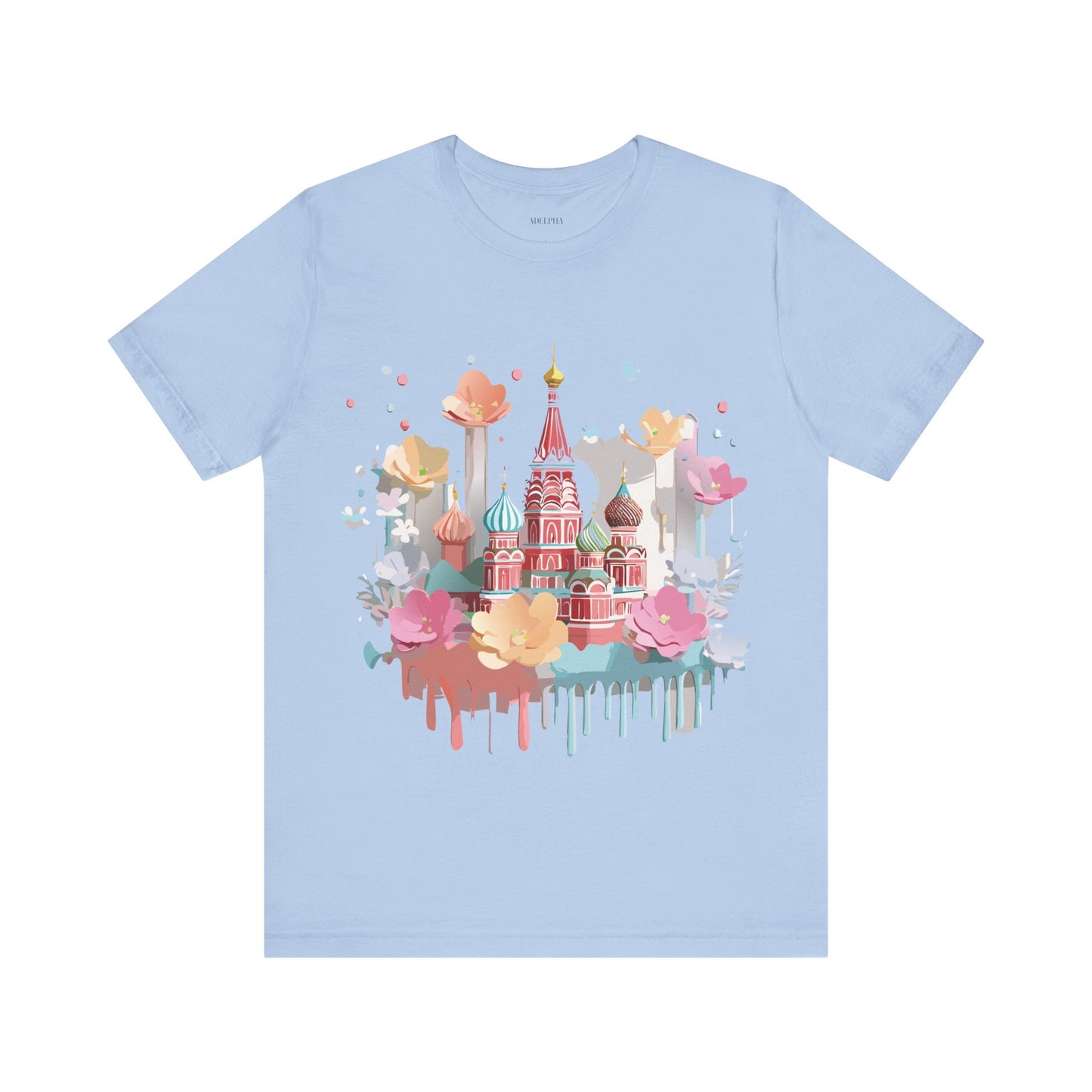 Natural Cotton Tee Shirt - Beautiful Places Collection - Moscow Printify