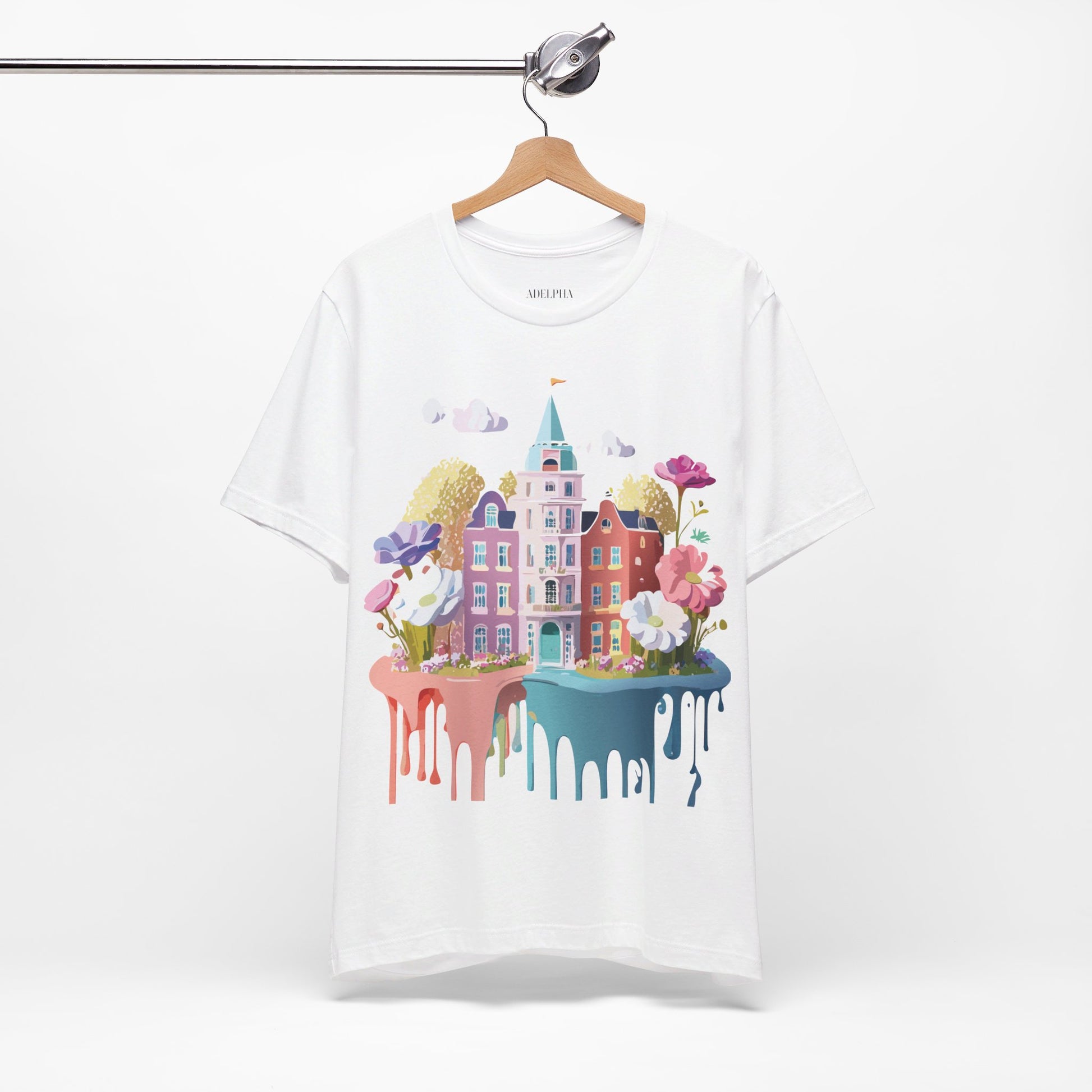 Natural Cotton Tee Shirt - Beautiful Places Collection - Amsterdam Printify
