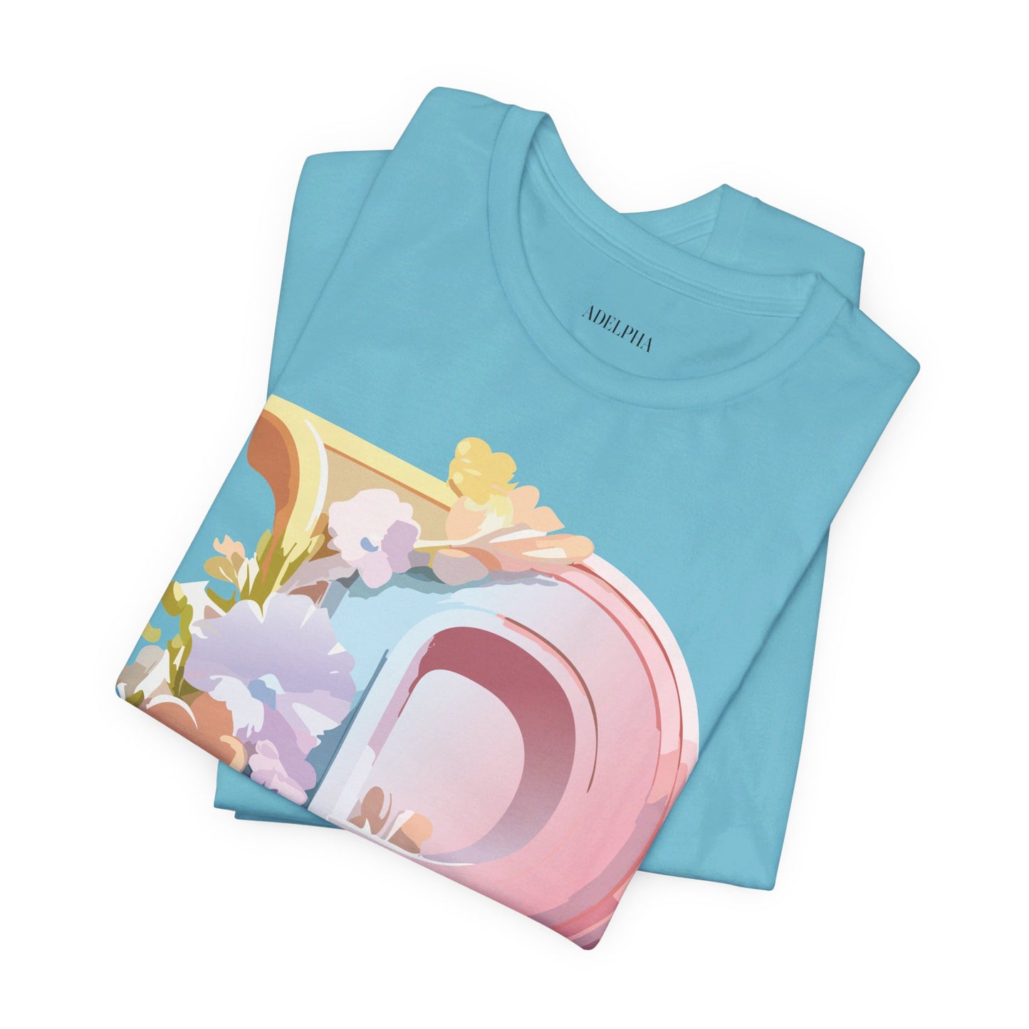 Natural Cotton Tee Shirt - Letters Collection - P Printify