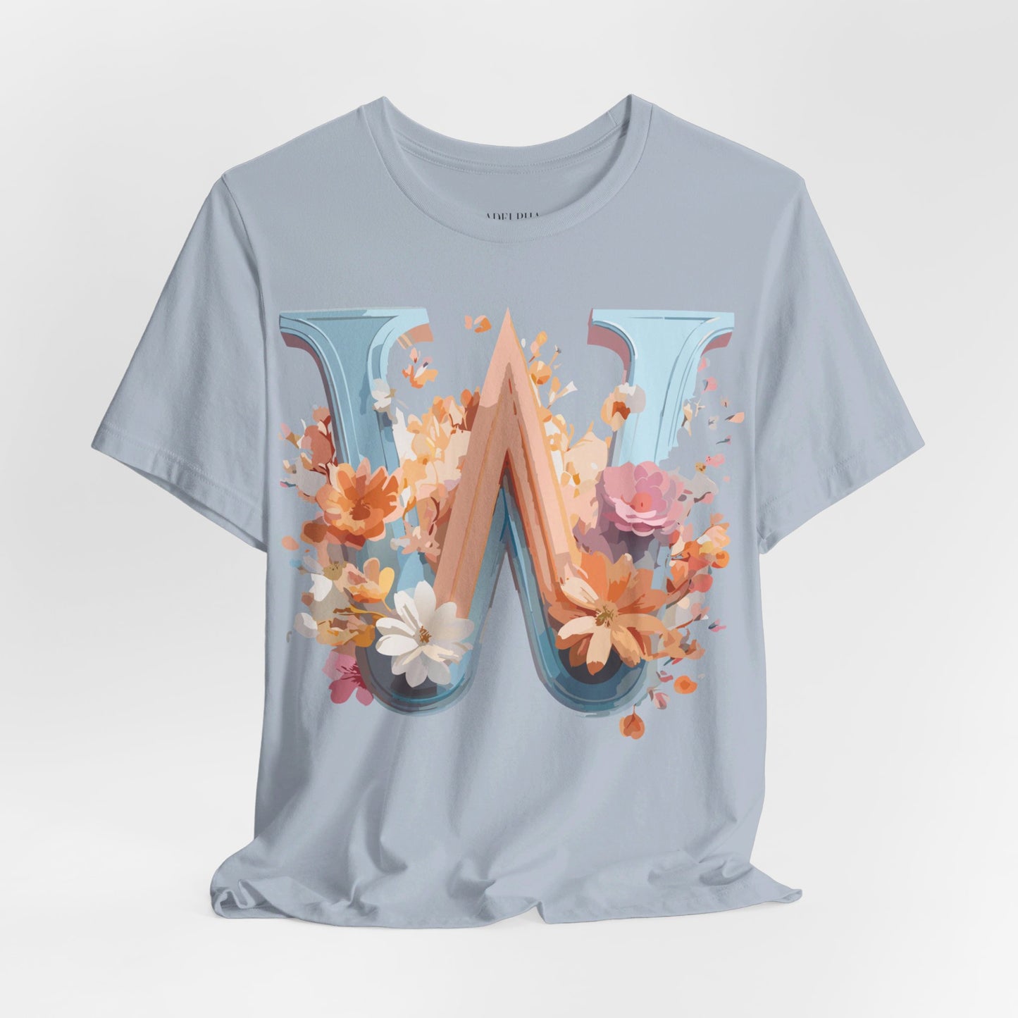 Natural Cotton Tee Shirt - Letters Collection - W Printify