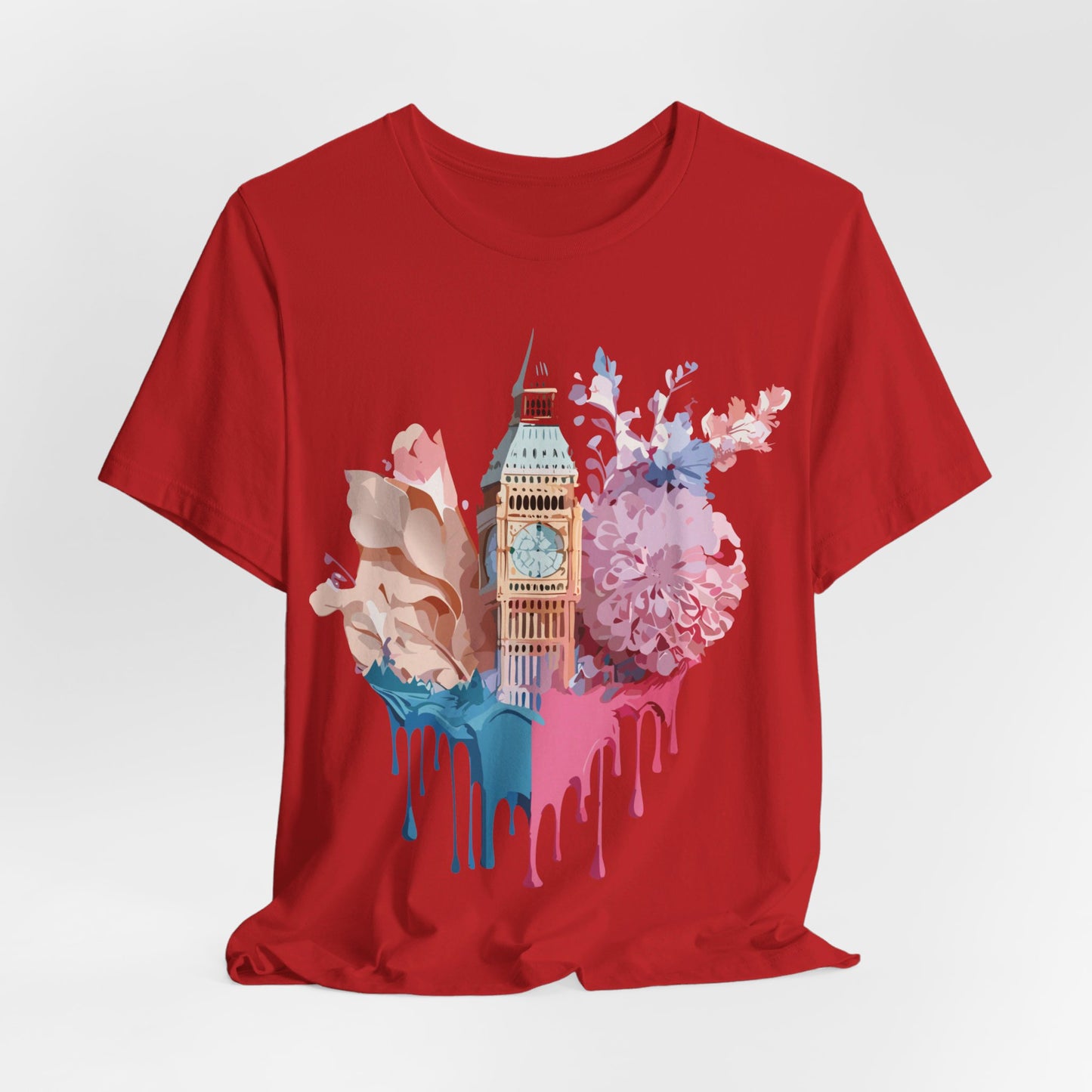 Natural Cotton Tee Shirt - Beautiful Places Collection - London Printify