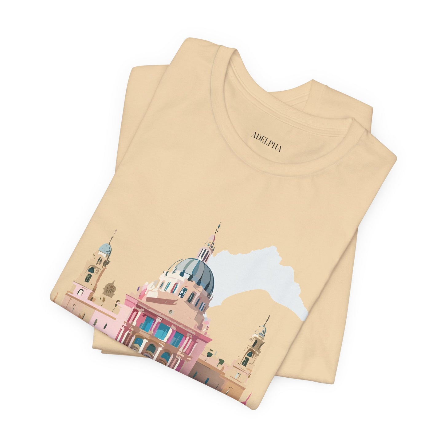 Natural Cotton Tee Shirt - Beautiful Places Collection - Madrid Printify