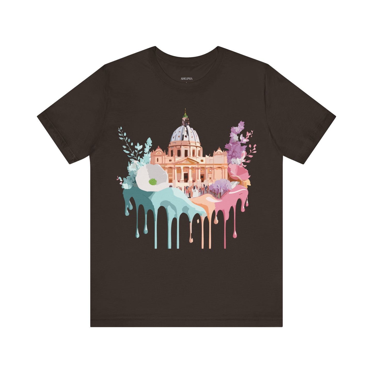 Natural Cotton Tee Shirt - Beautiful Places Collection - Rome Printify