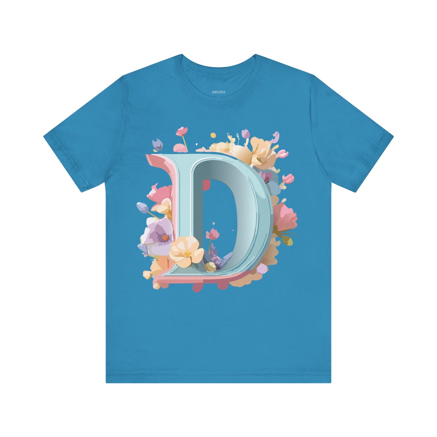 Natural Cotton Tee Shirt - Letters Collection - D Printify