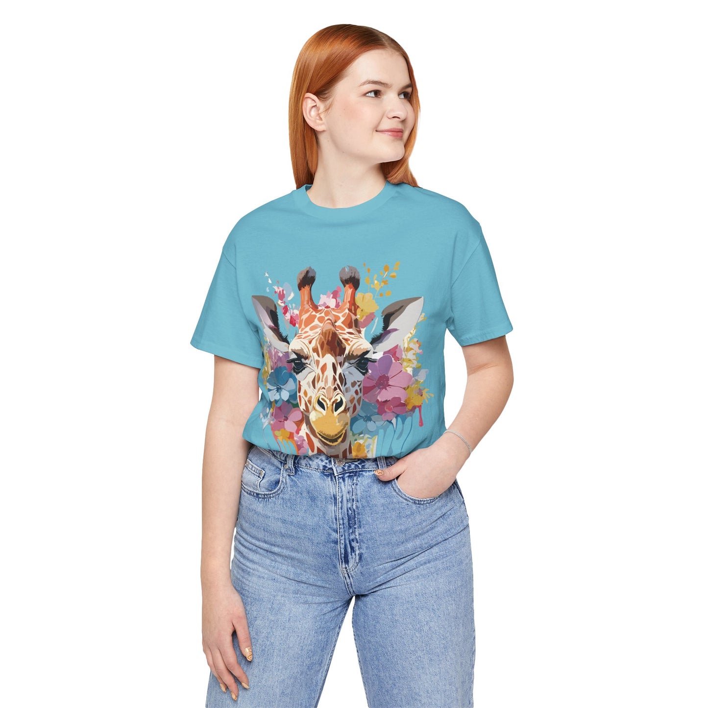 Shirt with Animals | Giraffe Printify