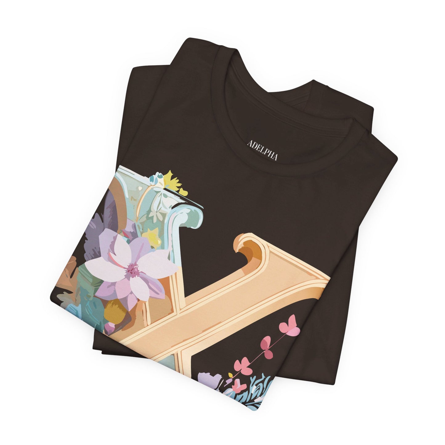 Natural Cotton Tee Shirt - Letters Collection - X Printify