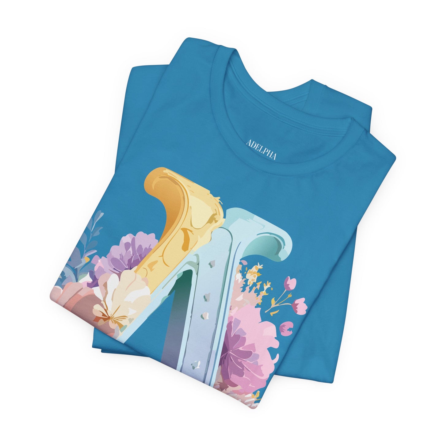 Natural Cotton Tee Shirt - Letters Collection - A Printify