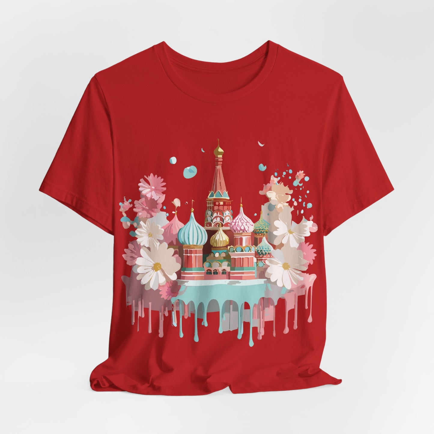 Natural Cotton Tee Shirt - Beautiful Places Collection - Moscow Printify