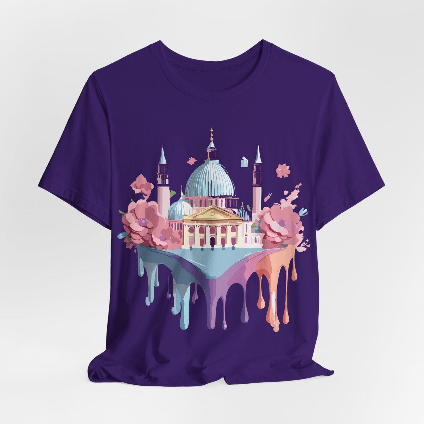 Natural Cotton Tee Shirt - Beautiful Places Collection - Venice Printify