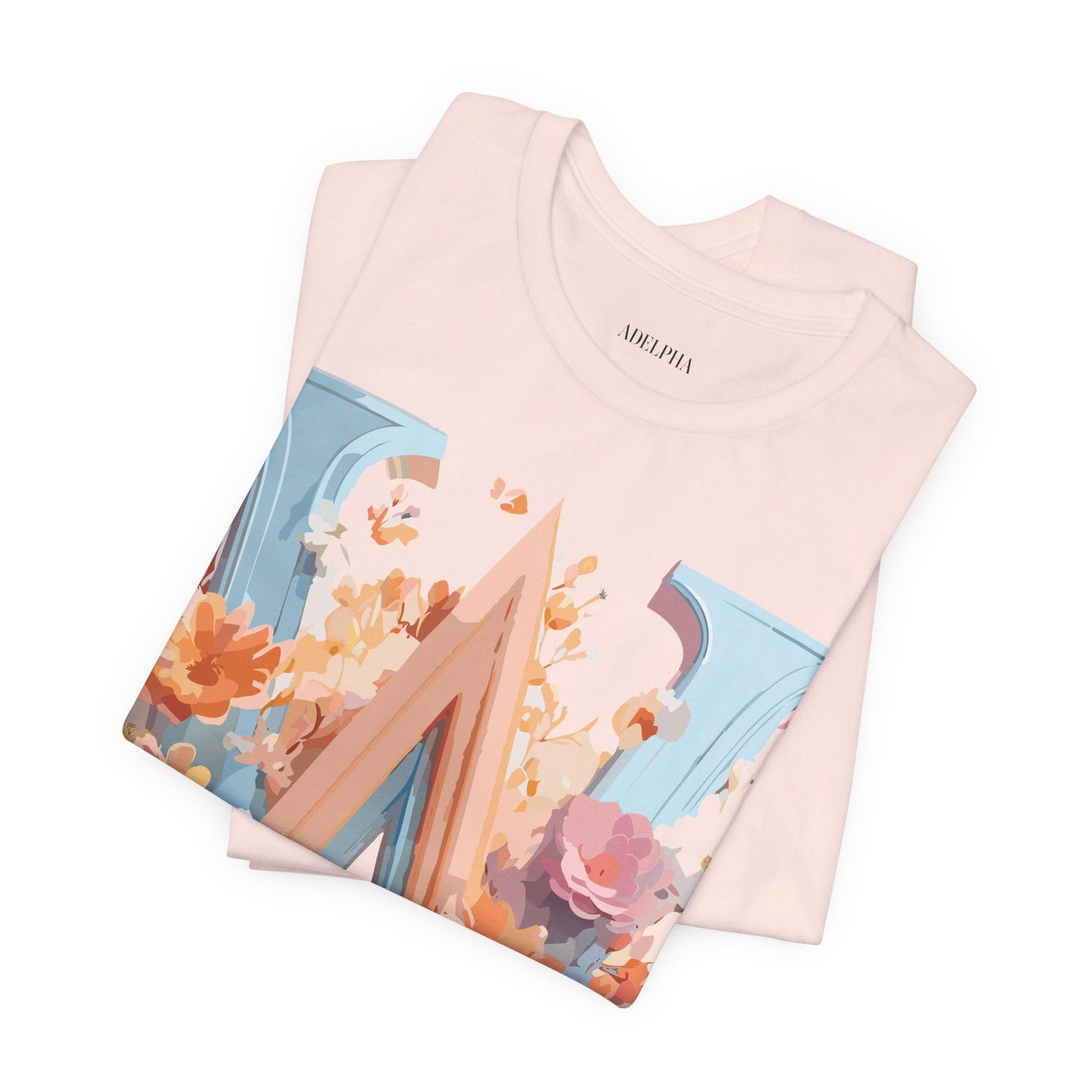 Natural Cotton Tee Shirt - Letters Collection - W Printify