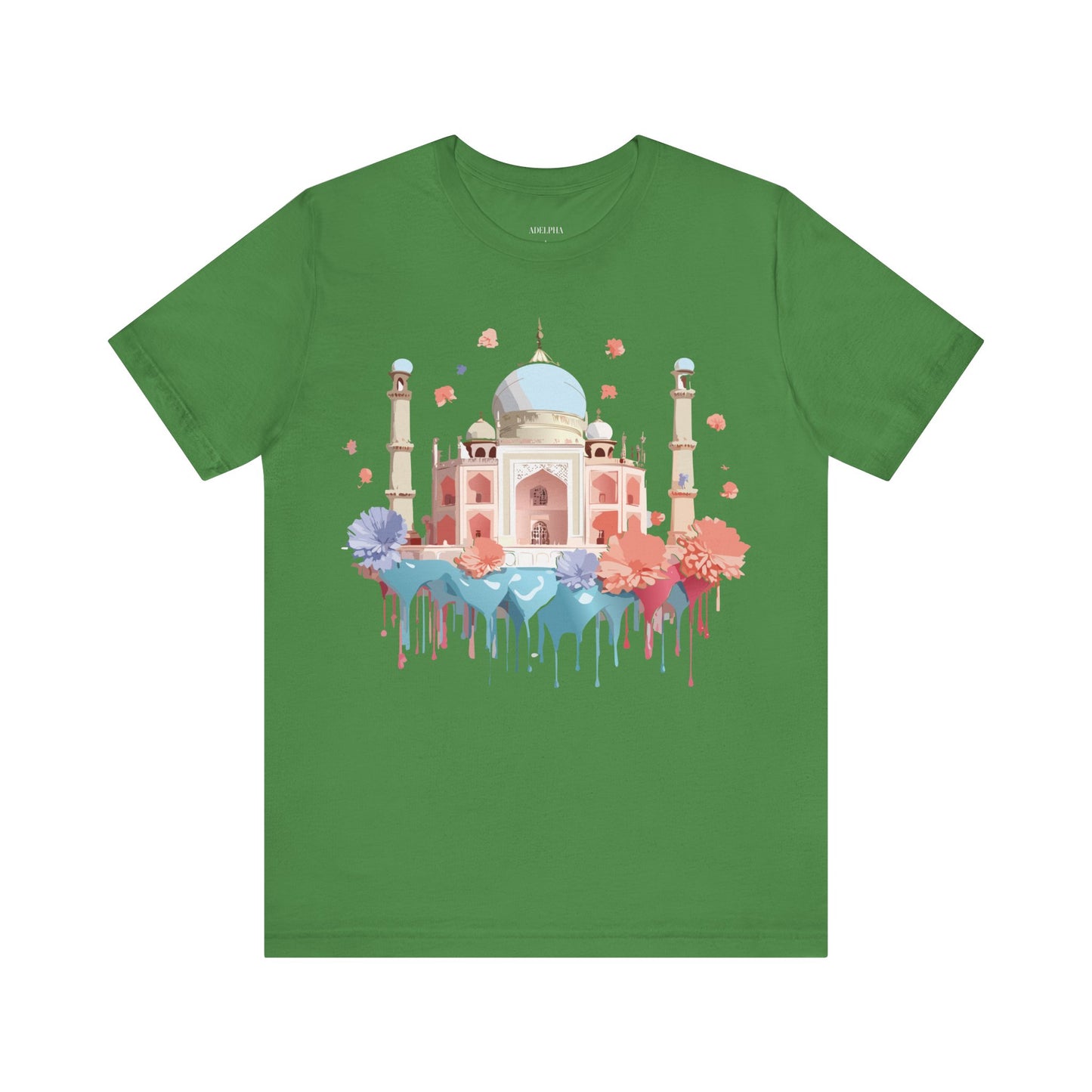 Natural Cotton Tee Shirt - Taj Mahal, India Printify
