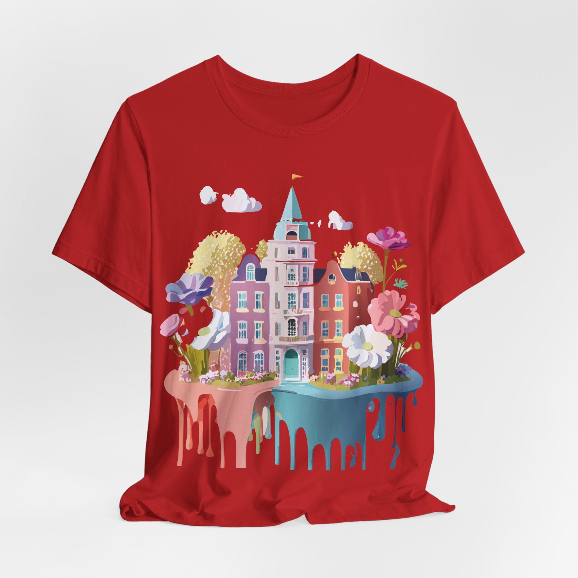 Natural Cotton Tee Shirt - Beautiful Places Collection - Amsterdam Printify