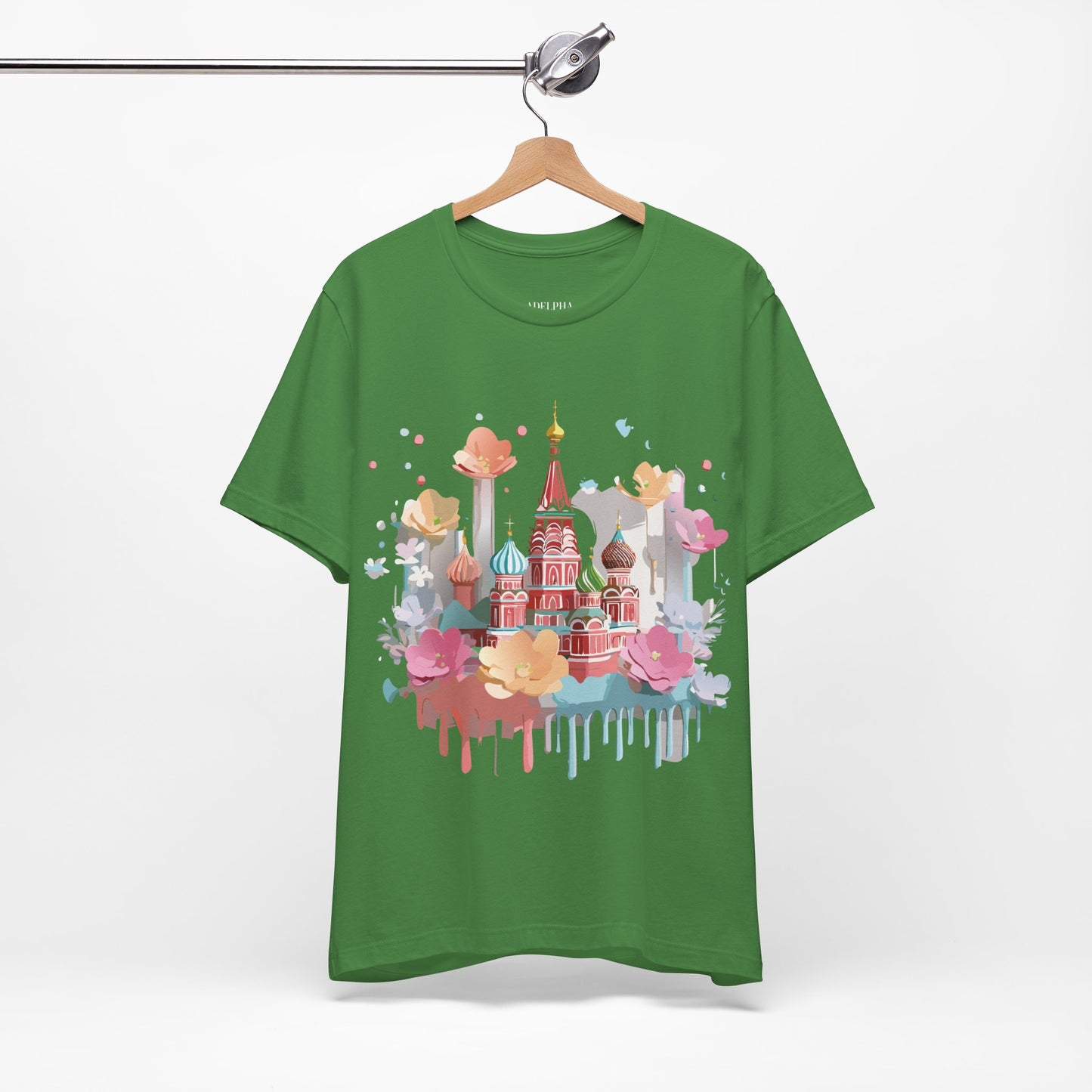 Natural Cotton Tee Shirt - Beautiful Places Collection - Moscow Printify