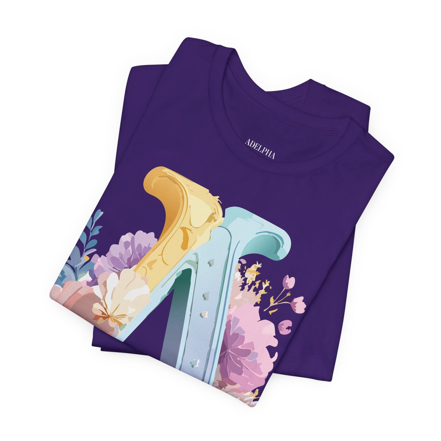 Natural Cotton Tee Shirt - Letters Collection - A Printify