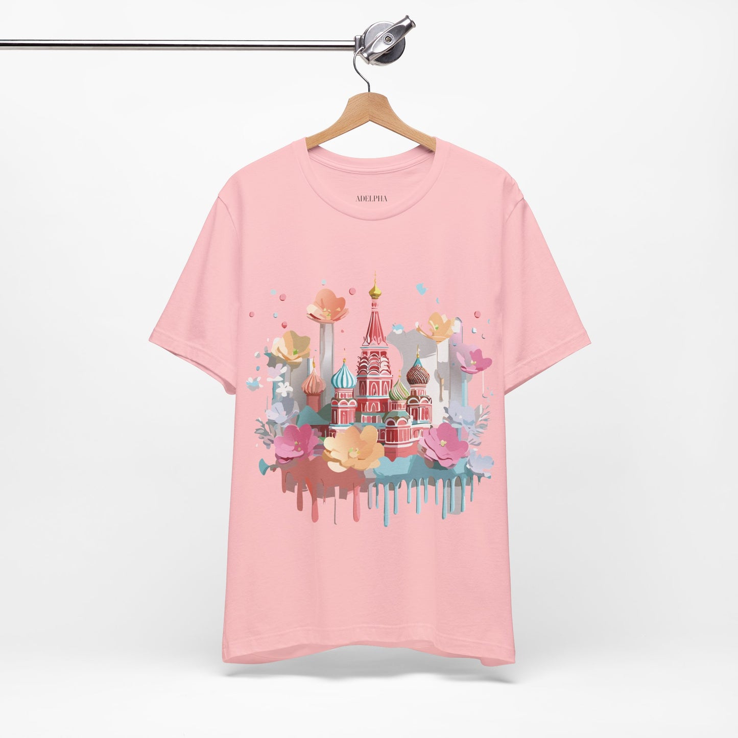 Natural Cotton Tee Shirt - Beautiful Places Collection - Moscow Printify