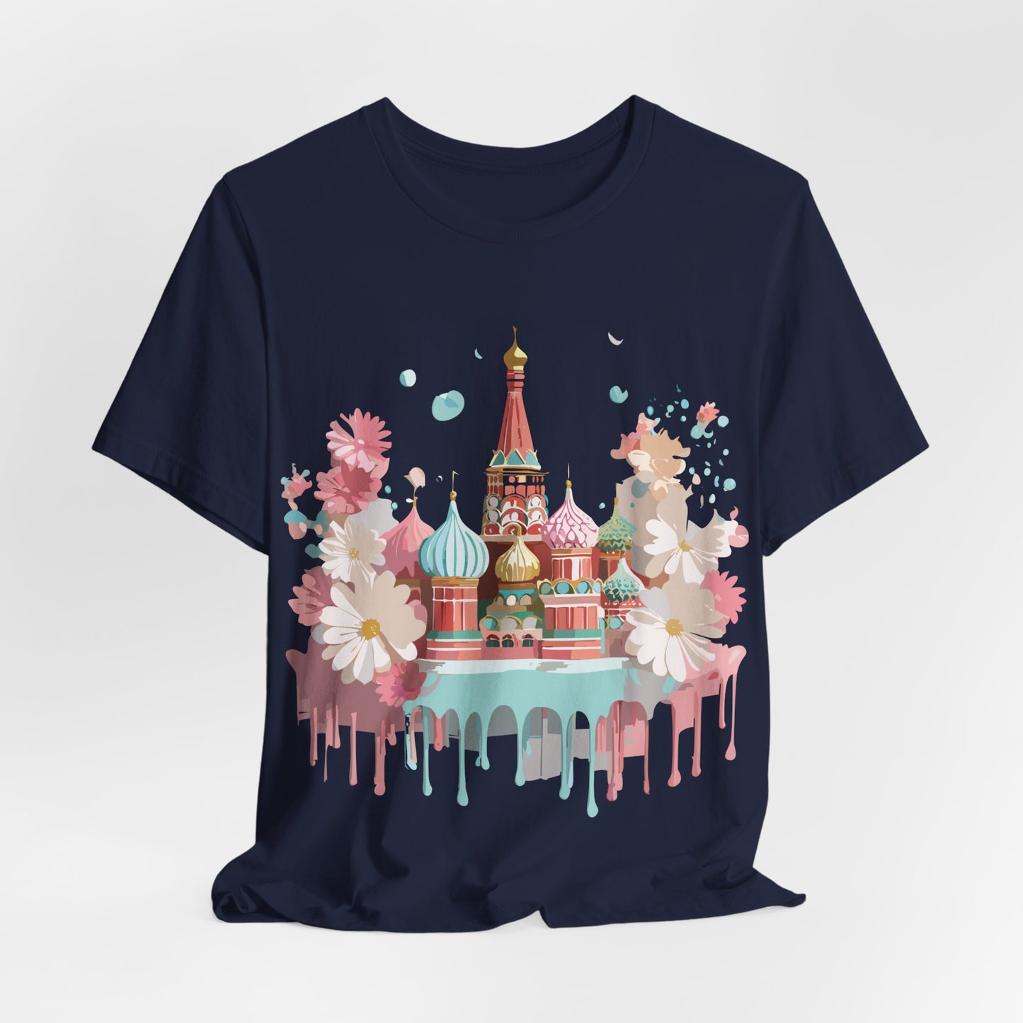Natural Cotton Tee Shirt - Beautiful Places Collection - Moscow Printify