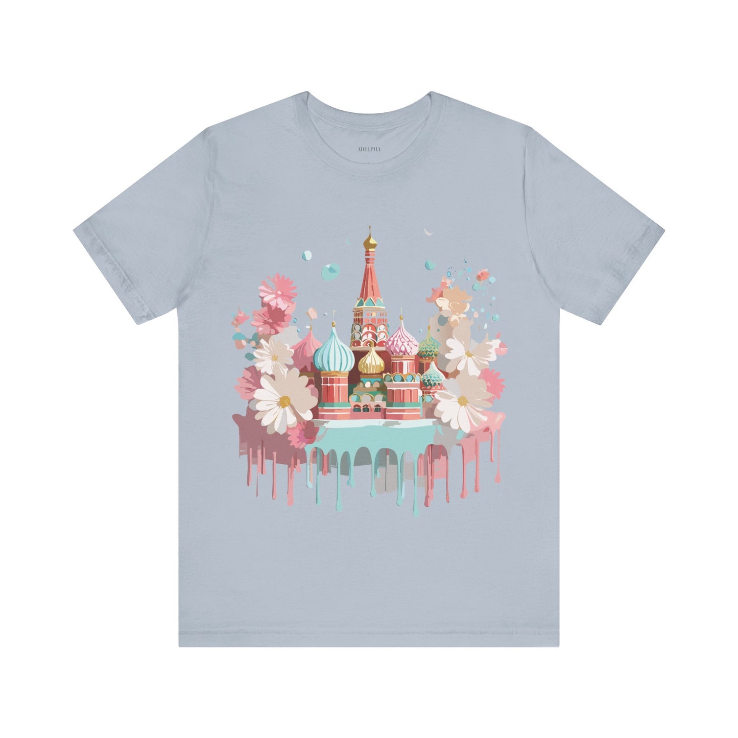 Natural Cotton Tee Shirt - Beautiful Places Collection - Moscow Printify