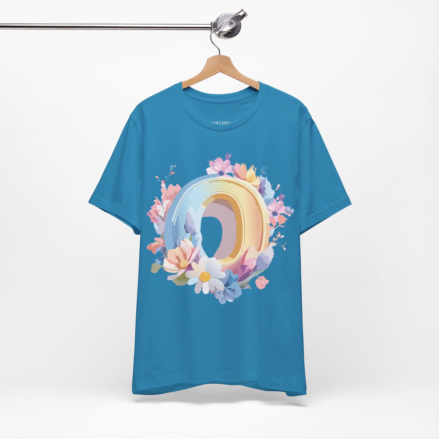 Natural Cotton Tee Shirt - Letters Collection - O Printify