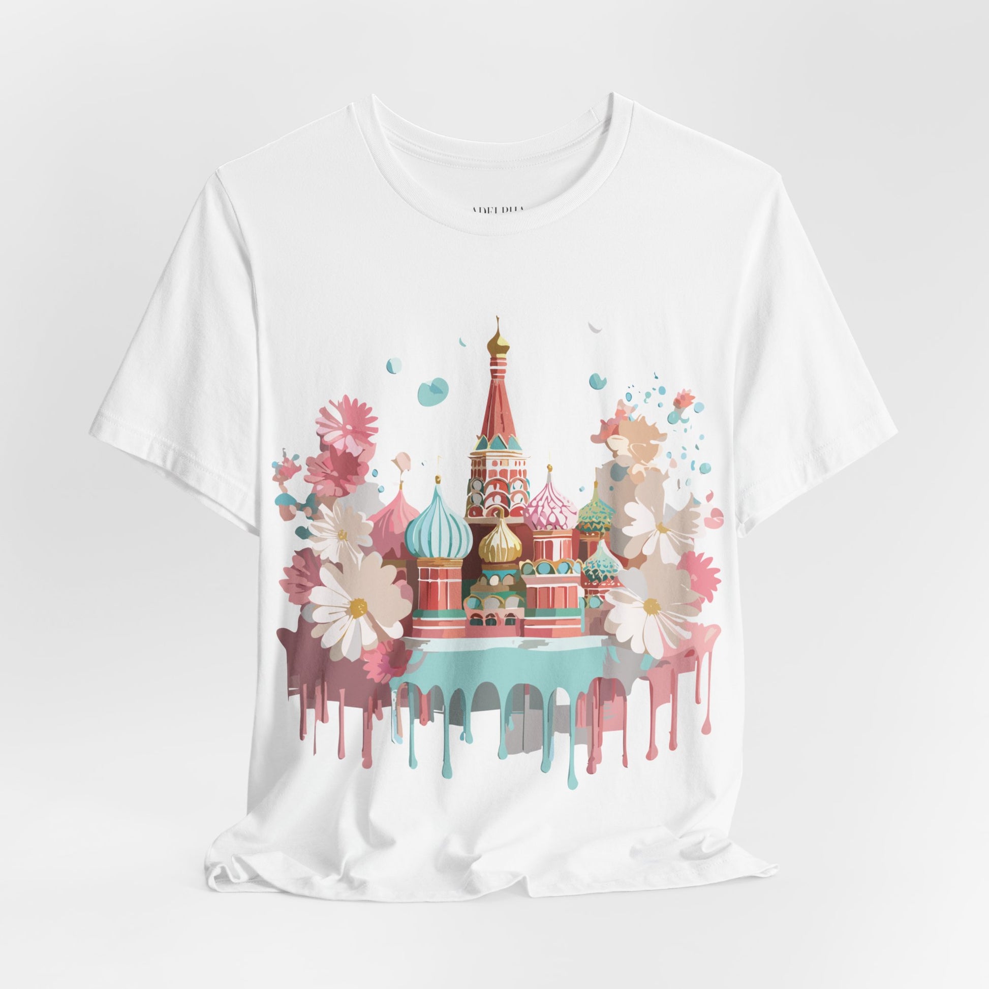 Natural Cotton Tee Shirt - Beautiful Places Collection - Moscow Printify