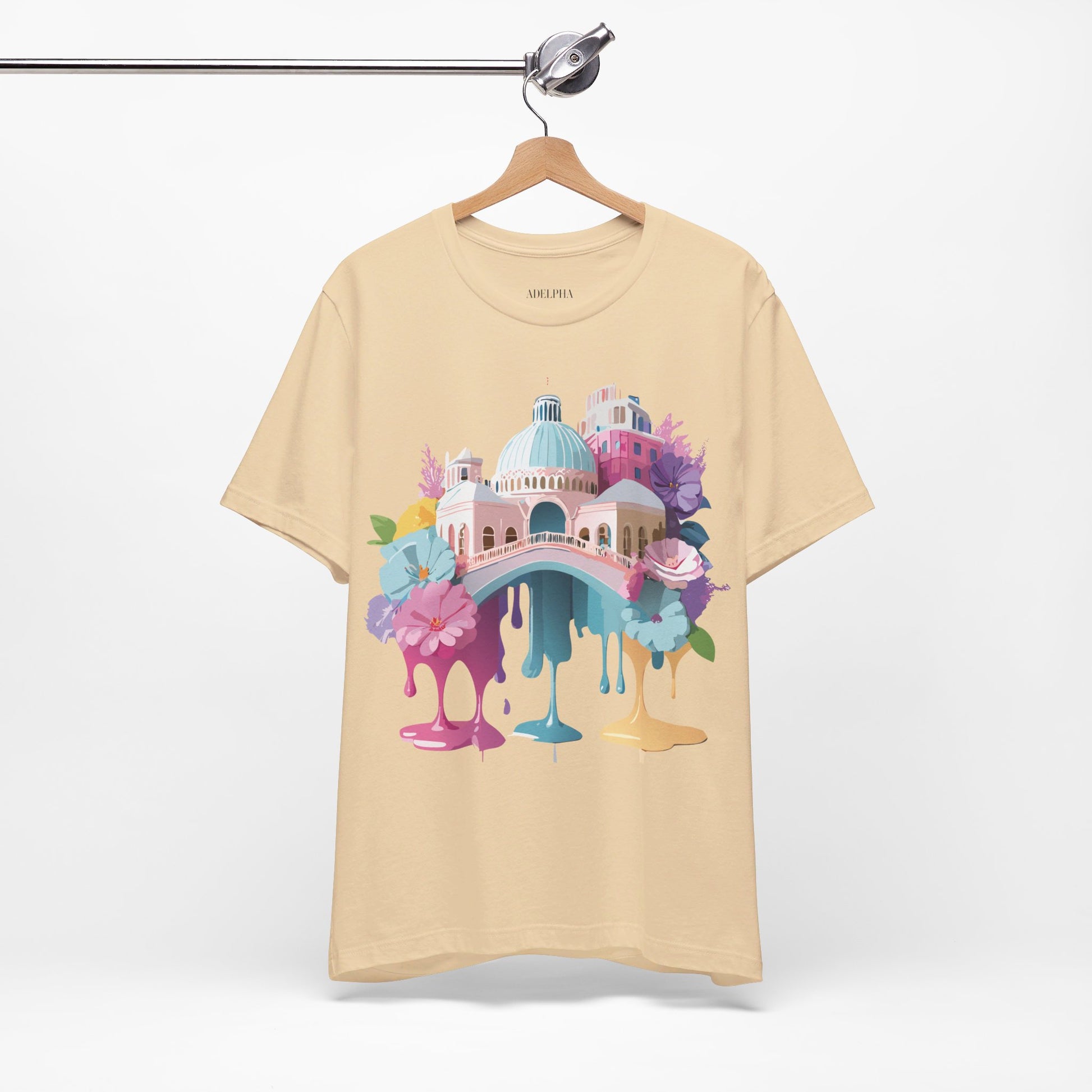 Natural Cotton Tee Shirt - Beautiful Places Collection - Venice Printify