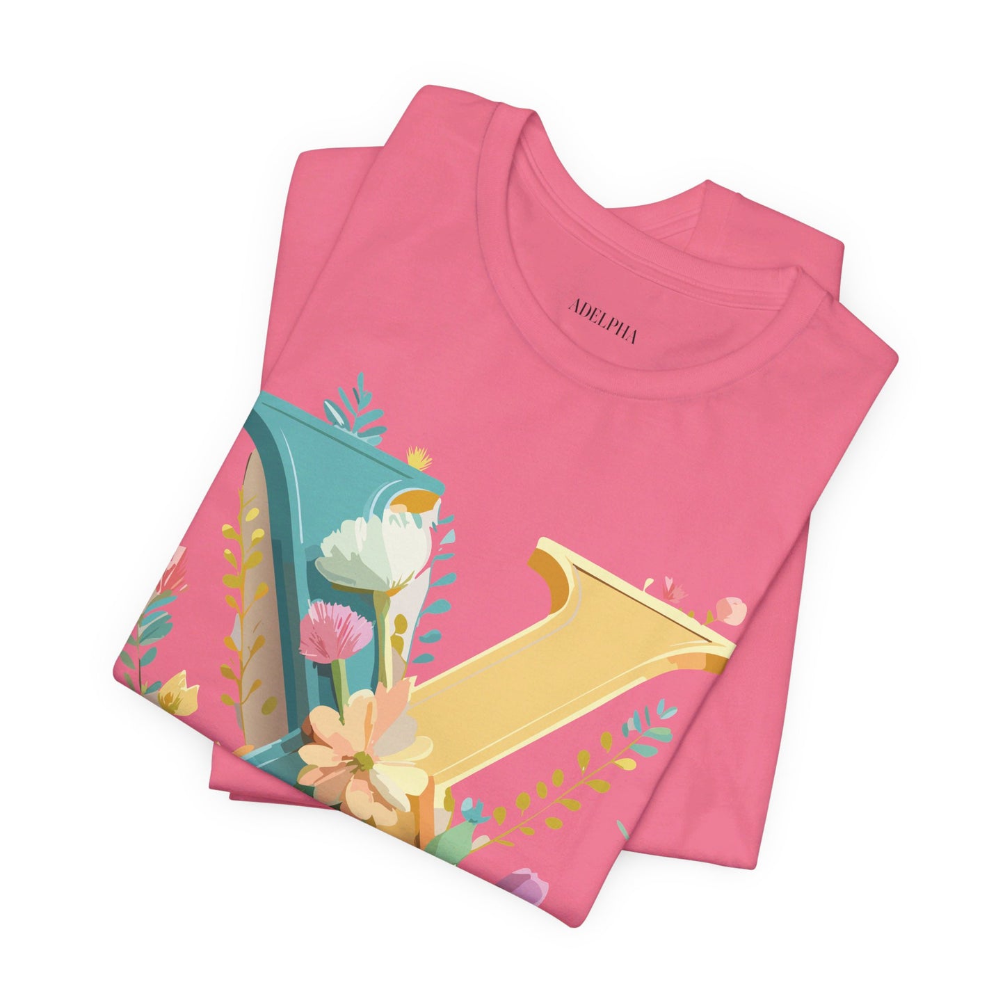 Natural Cotton Tee Shirt - Letters Collection - X Printify