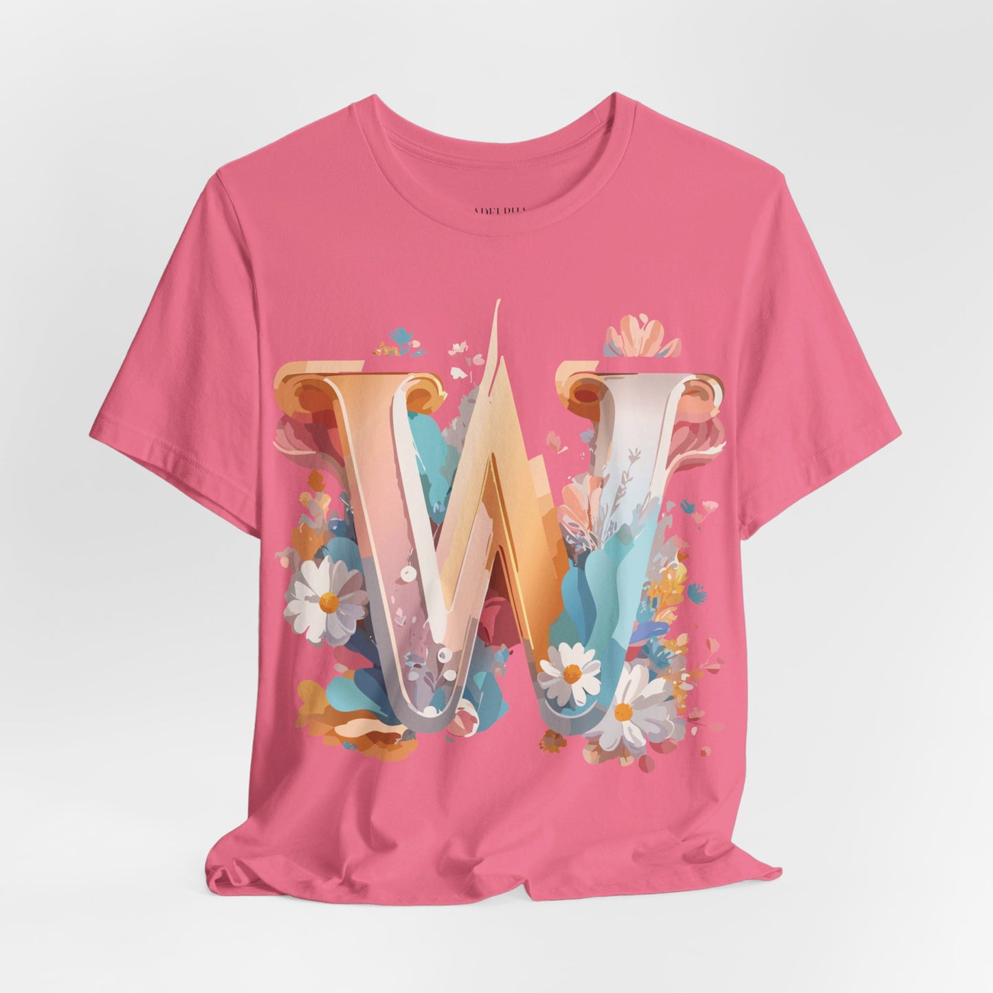 Natural Cotton Tee Shirt - Letters Collection - W Printify