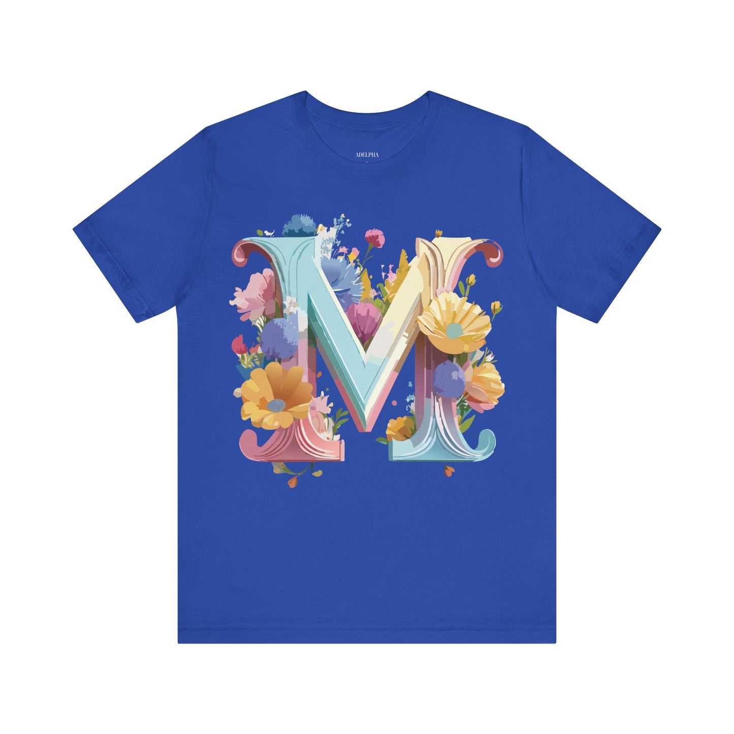 Natural Cotton Tee Shirt - Letters Collection - M Printify