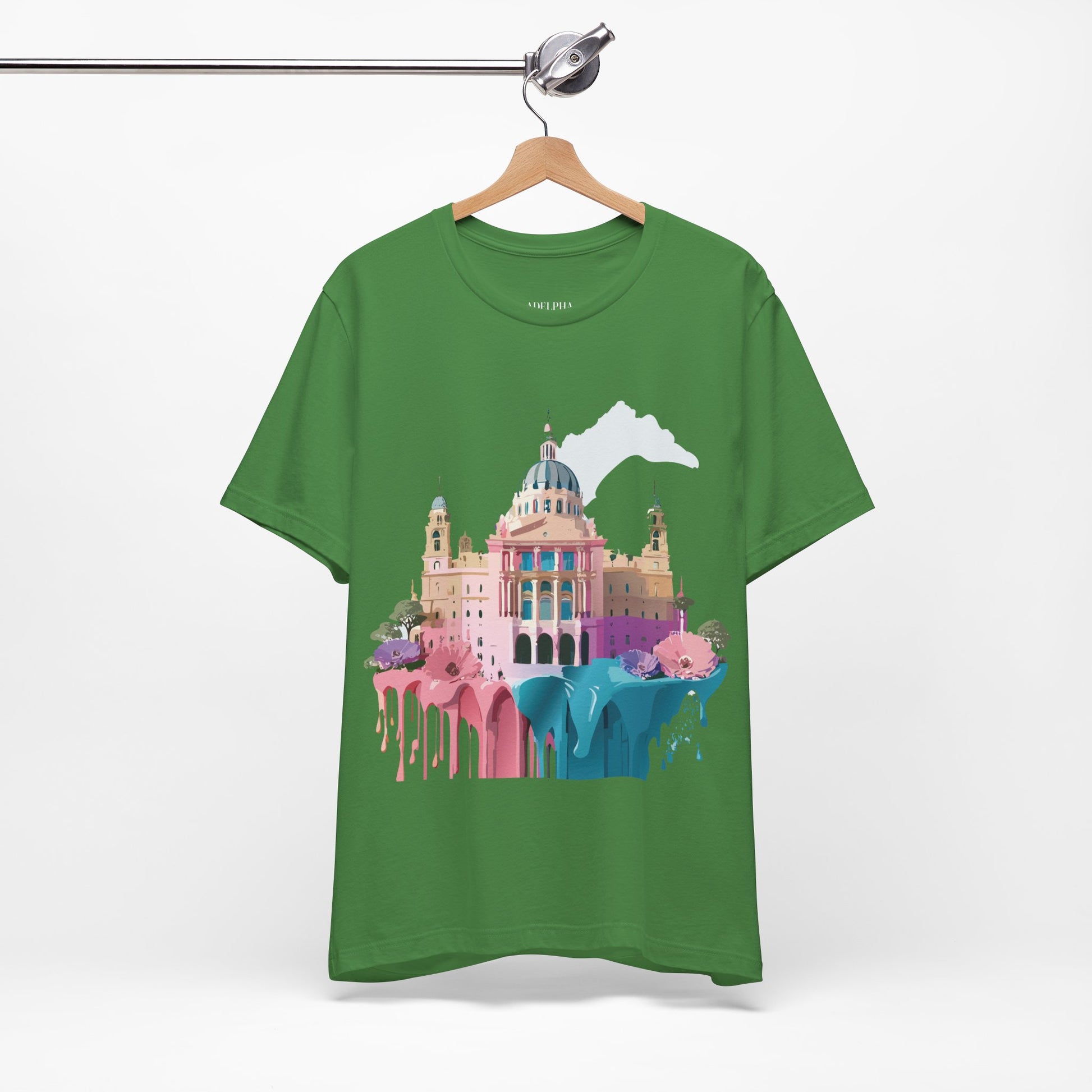 Natural Cotton Tee Shirt - Beautiful Places Collection - Madrid Printify