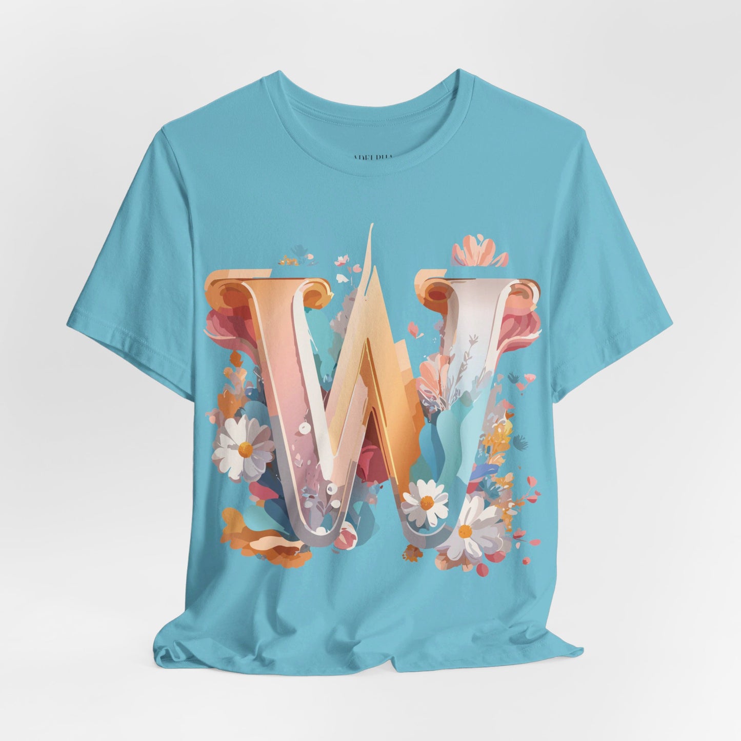 Natural Cotton Tee Shirt - Letters Collection - W Printify