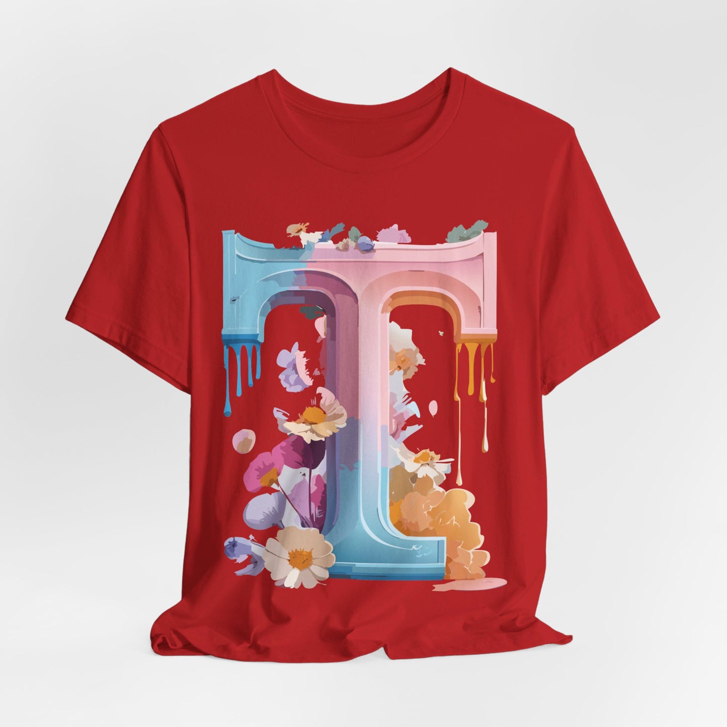 Natural Cotton Tee Shirt - Letters Collection - T Printify