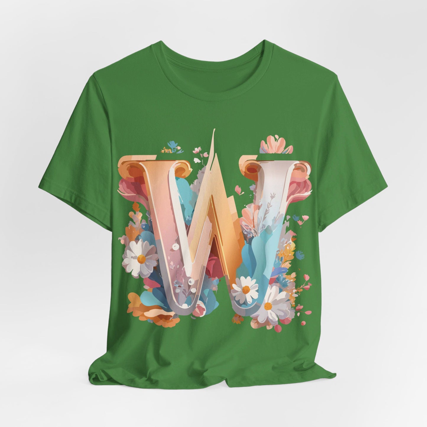Natural Cotton Tee Shirt - Letters Collection - W Printify