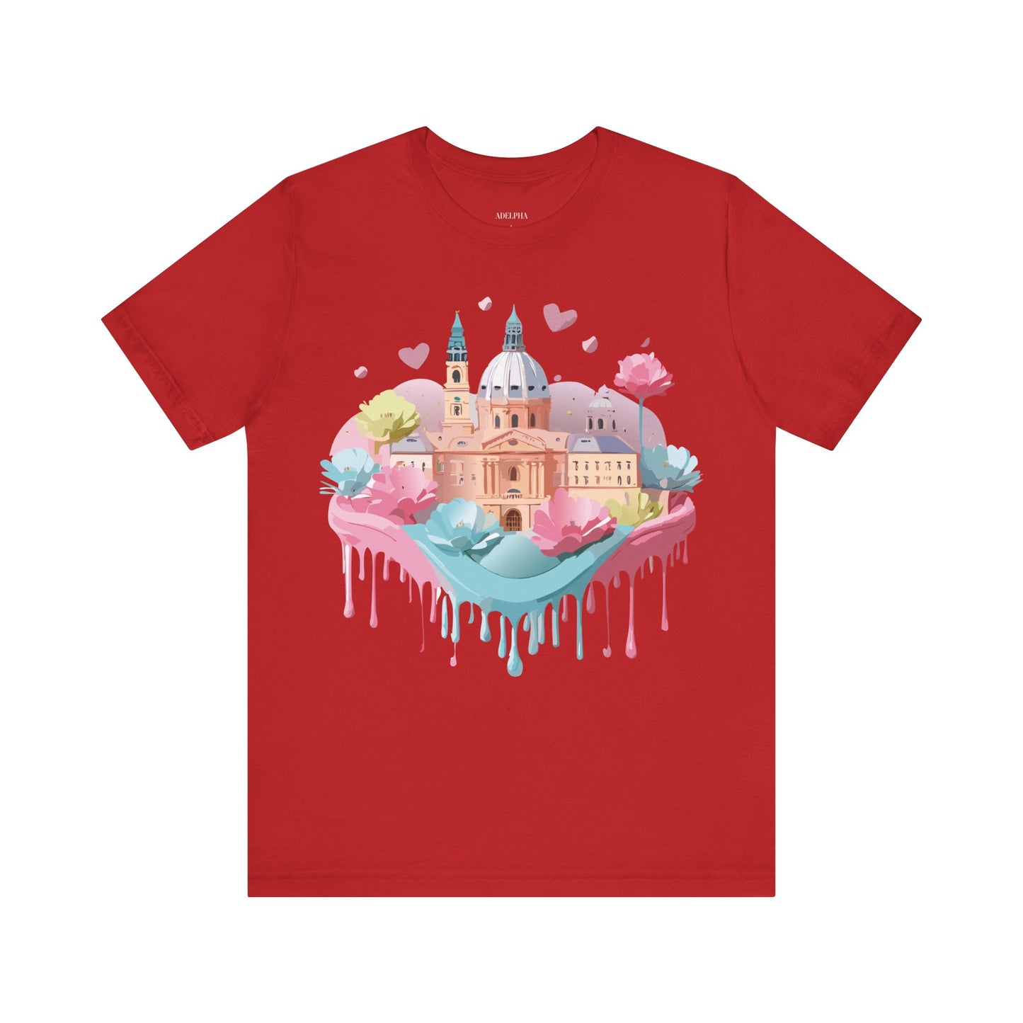 Natural Cotton Tee Shirt - Beautiful Places Collection - Prague Printify